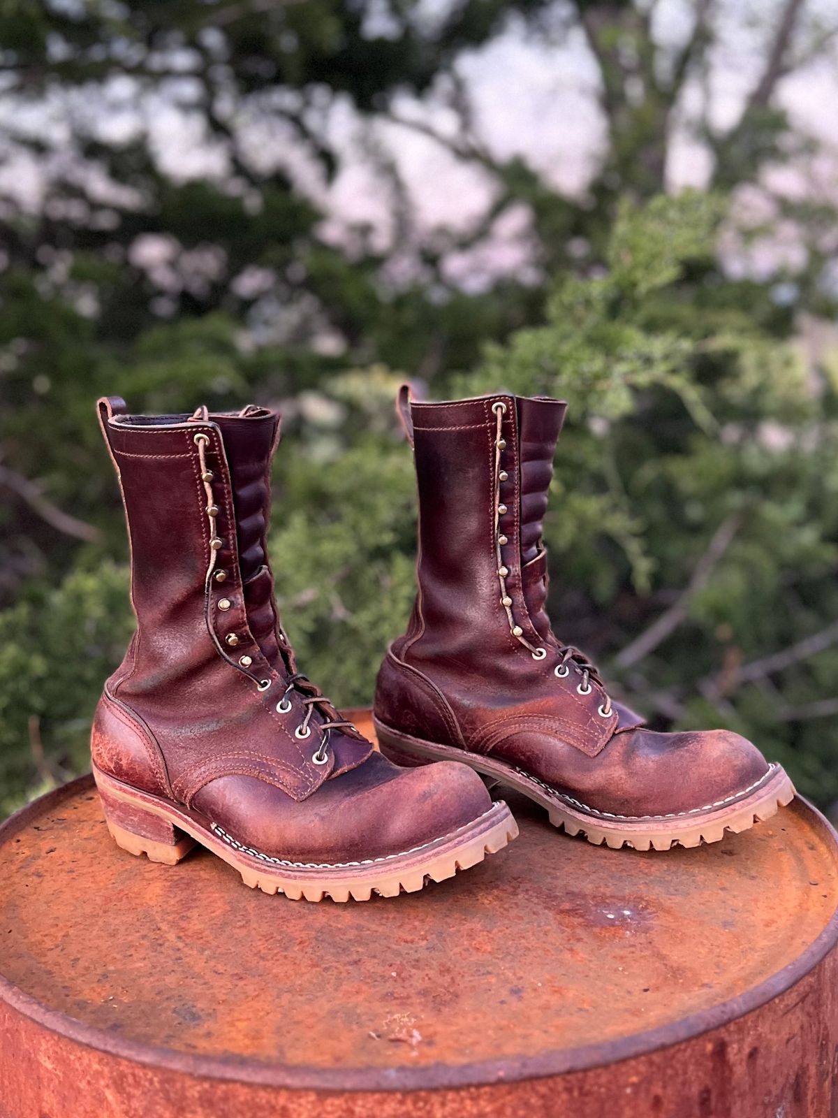 Photo by Bigcountrybonsai on April 5, 2024 of the Nicks MTO in Horween Tan Waxed Flesh.