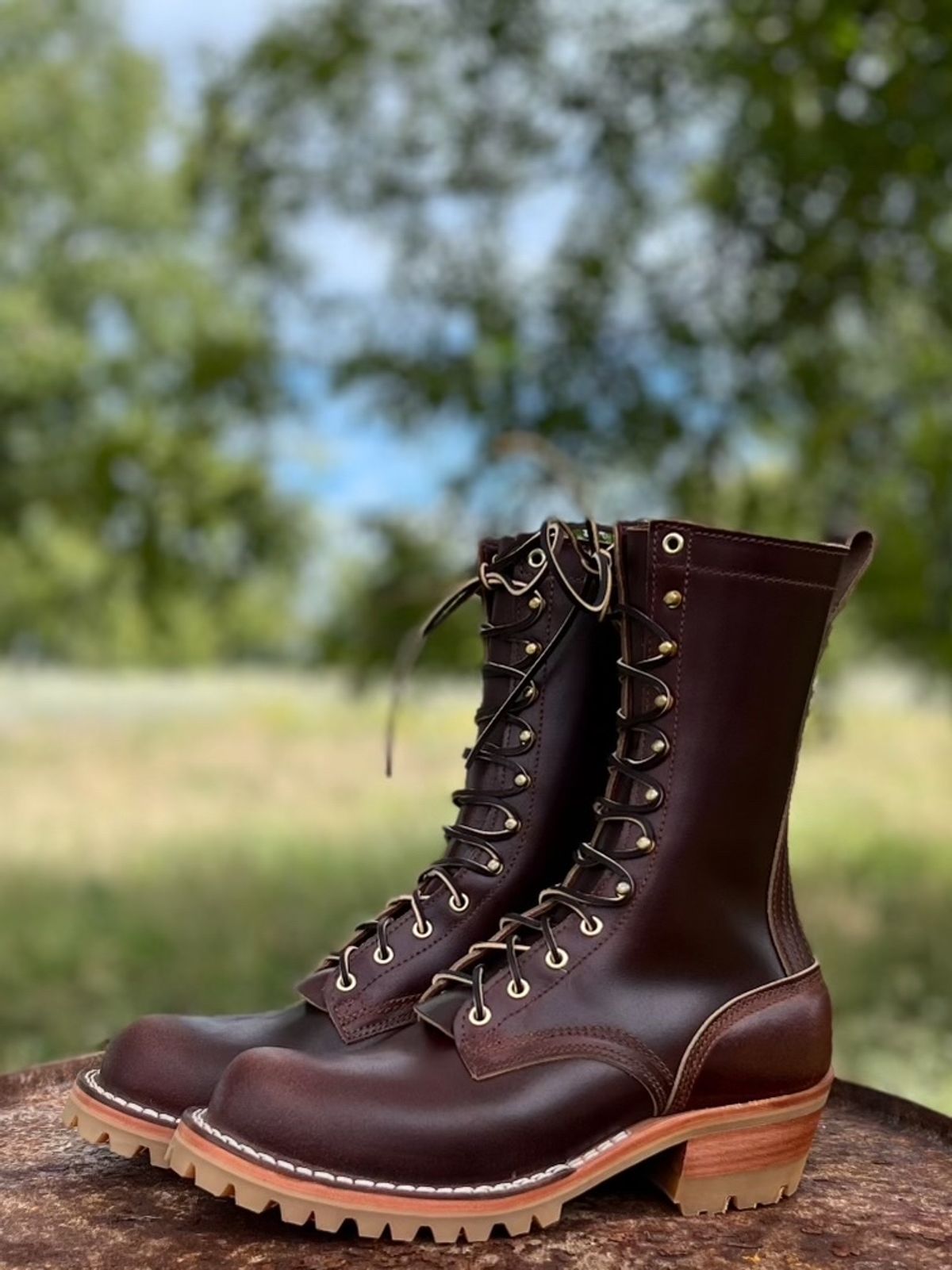 Photo by Bigcountrybonsai on October 1, 2023 of the Nicks MTO in Horween Tan Waxed Flesh.