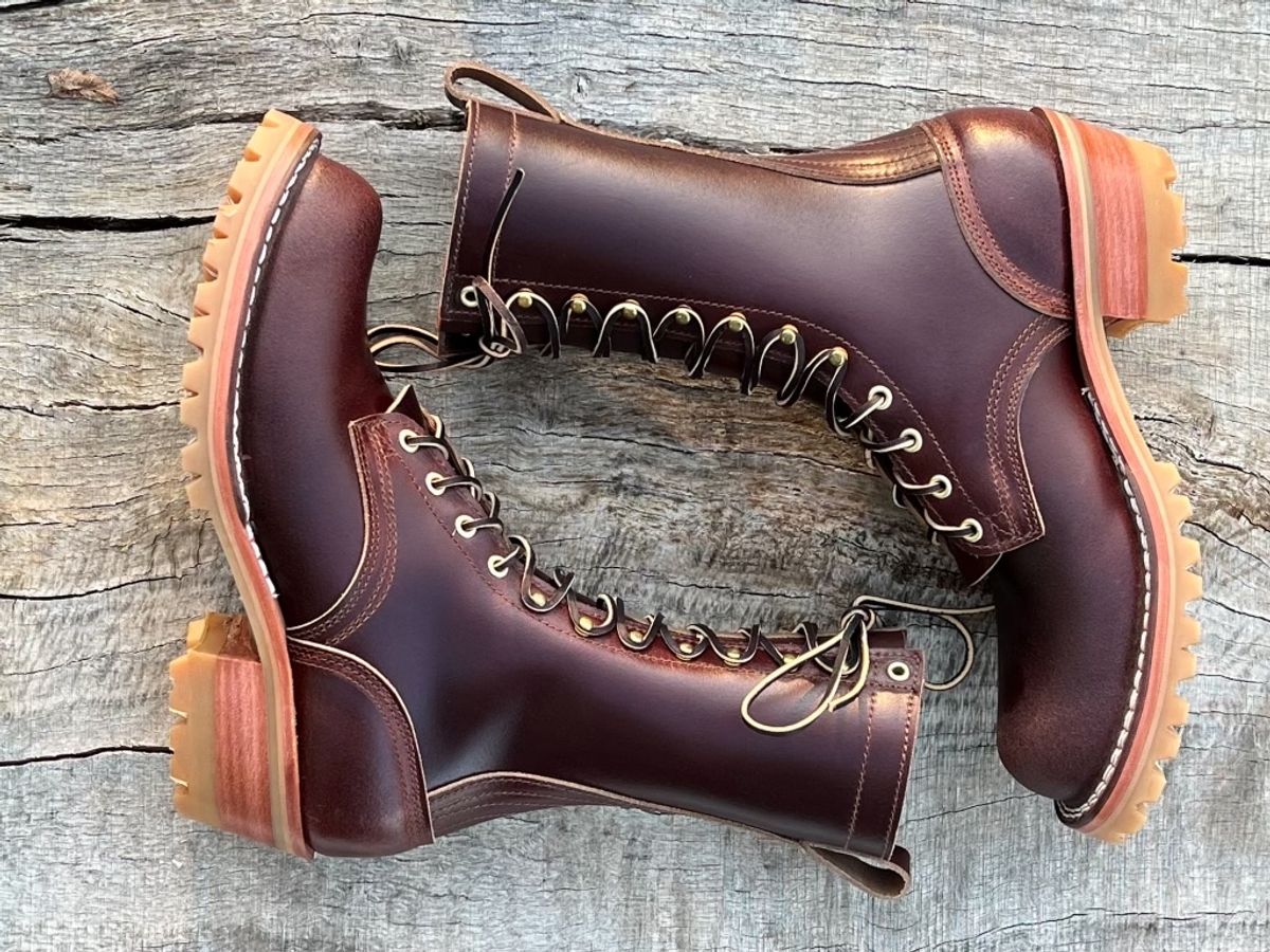 Photo by Bigcountrybonsai on October 1, 2023 of the Nicks MTO in Horween Tan Waxed Flesh.