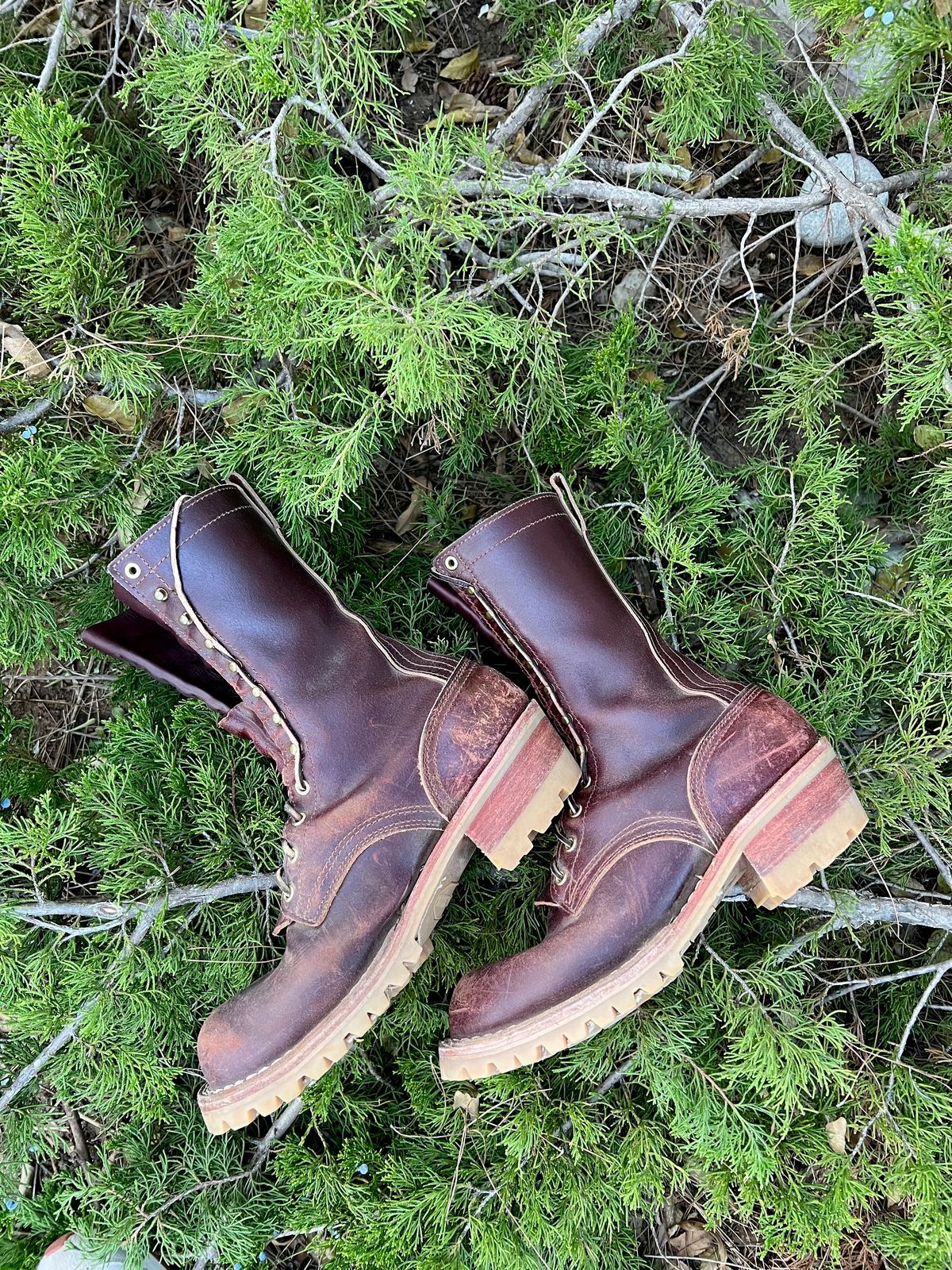 Photo by Bigcountrybonsai on December 6, 2023 of the Nicks MTO in Horween Tan Waxed Flesh.