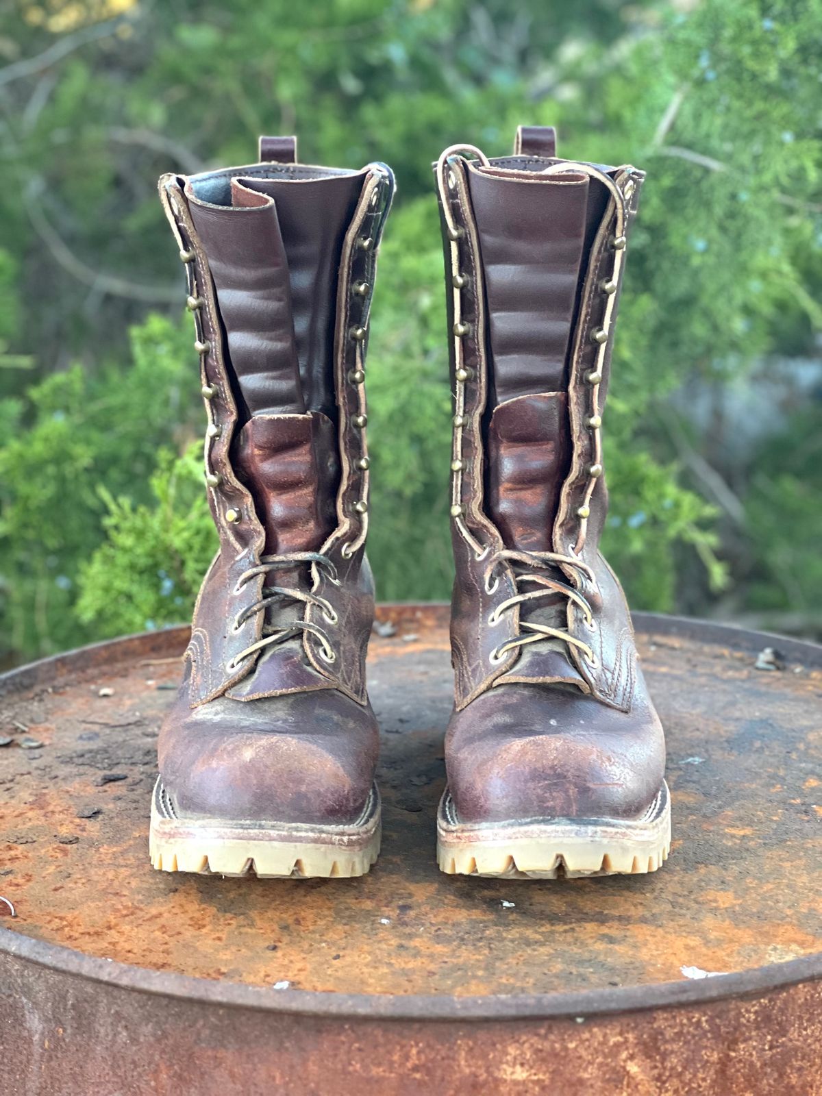 Photo by Bigcountrybonsai on December 6, 2023 of the Nicks MTO in Horween Tan Waxed Flesh.