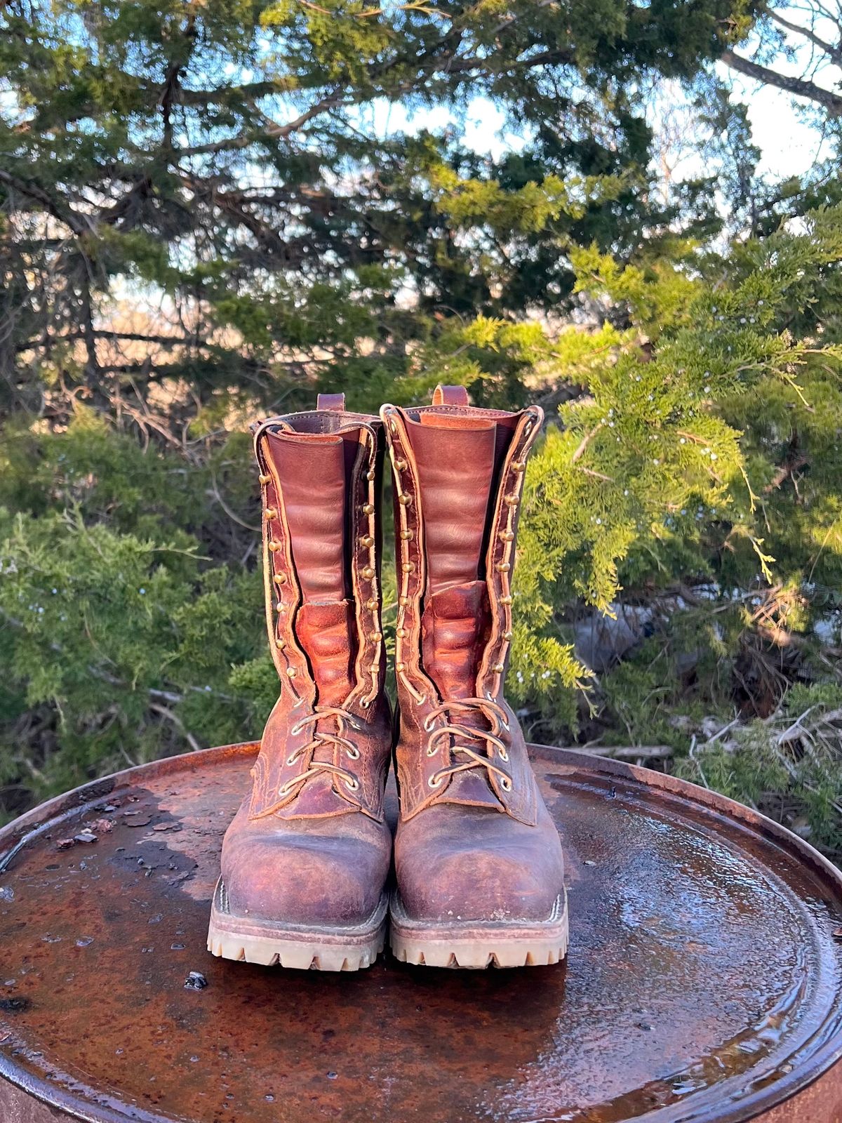Photo by Bigcountrybonsai on January 6, 2024 of the Nicks MTO in Horween Tan Waxed Flesh.