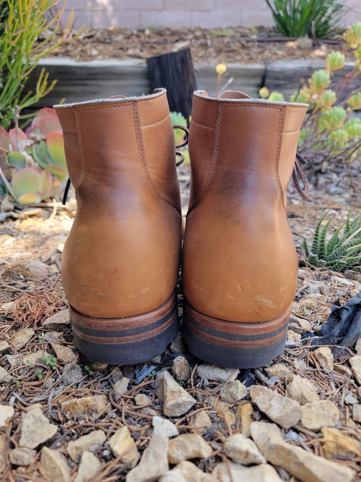 Photo by basboy on November 3, 2022 of the Viberg Service Boot in Horween Oak Chromepak.