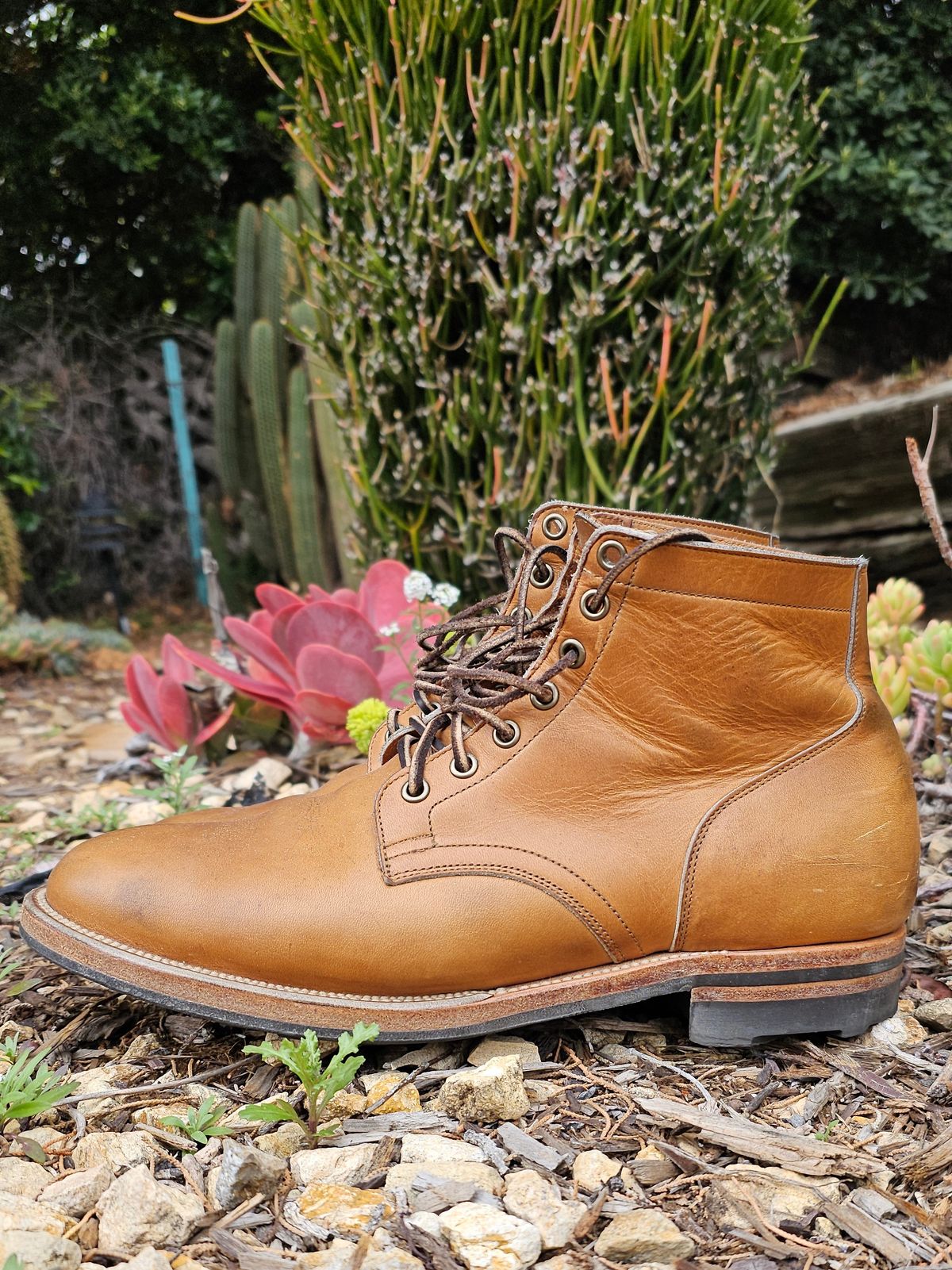 Photo by basboy on March 5, 2023 of the Viberg Service Boot in Horween Oak Chromepak.