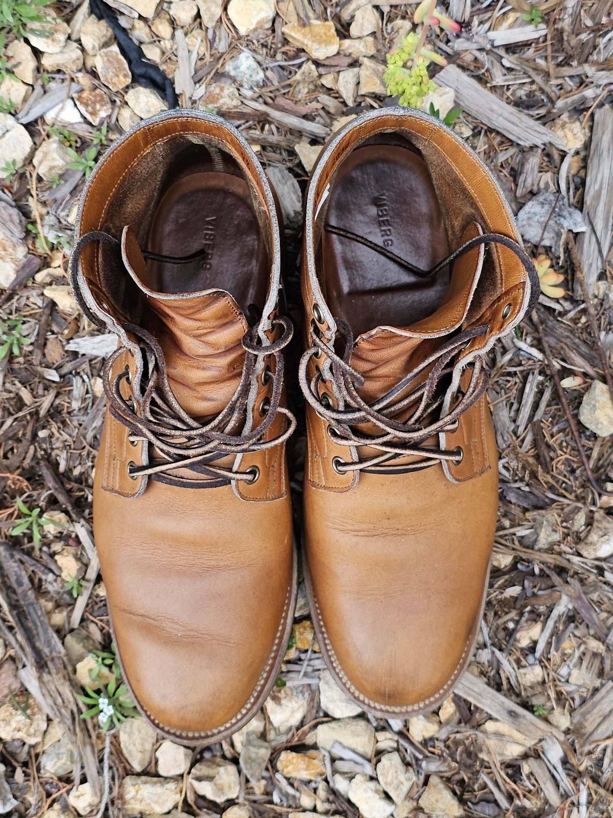 Photo by basboy on March 5, 2023 of the Viberg Service Boot in Horween Oak Chromepak.