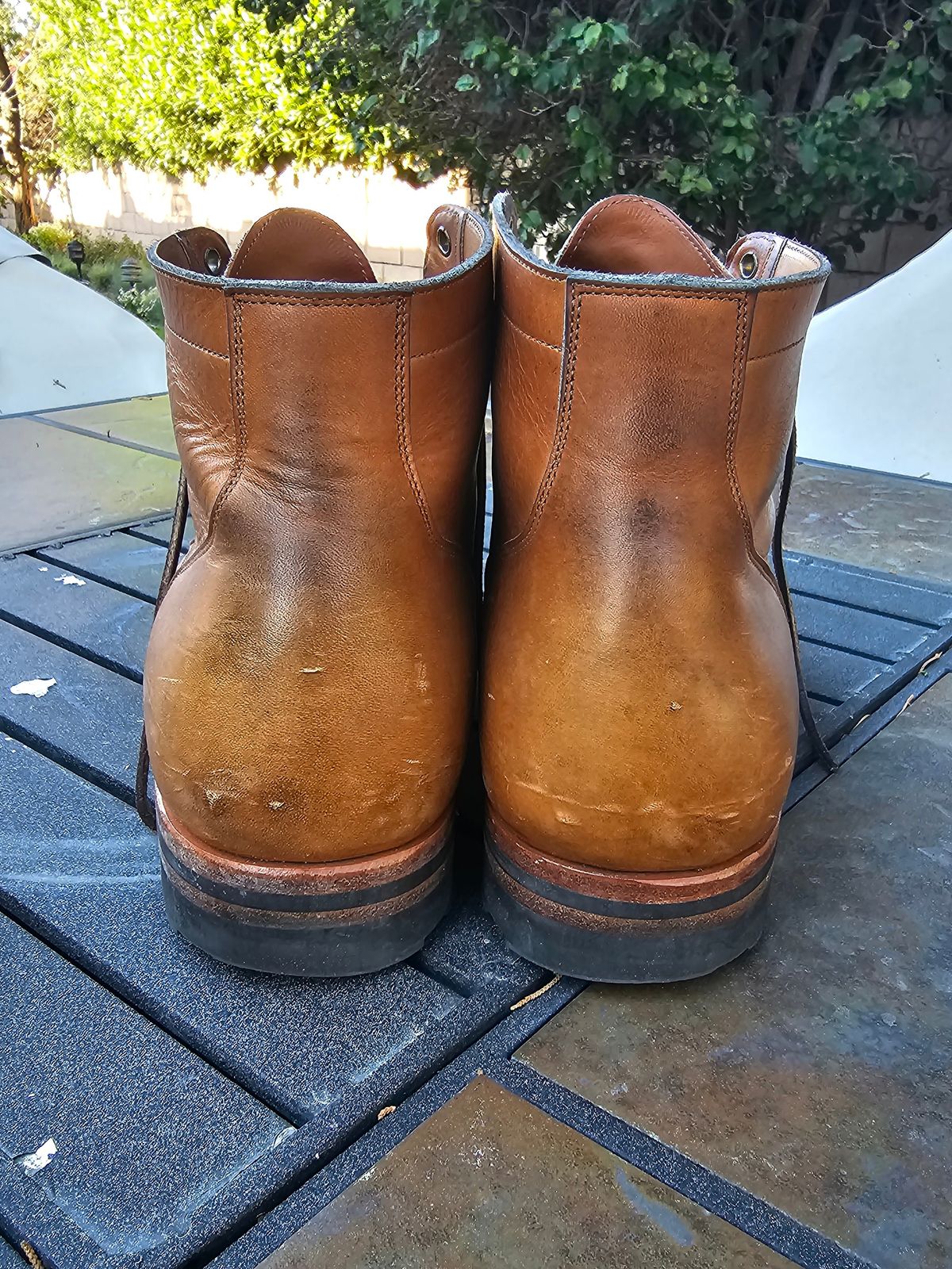 Photo by basboy on April 4, 2023 of the Viberg Service Boot in Horween Oak Chromepak.