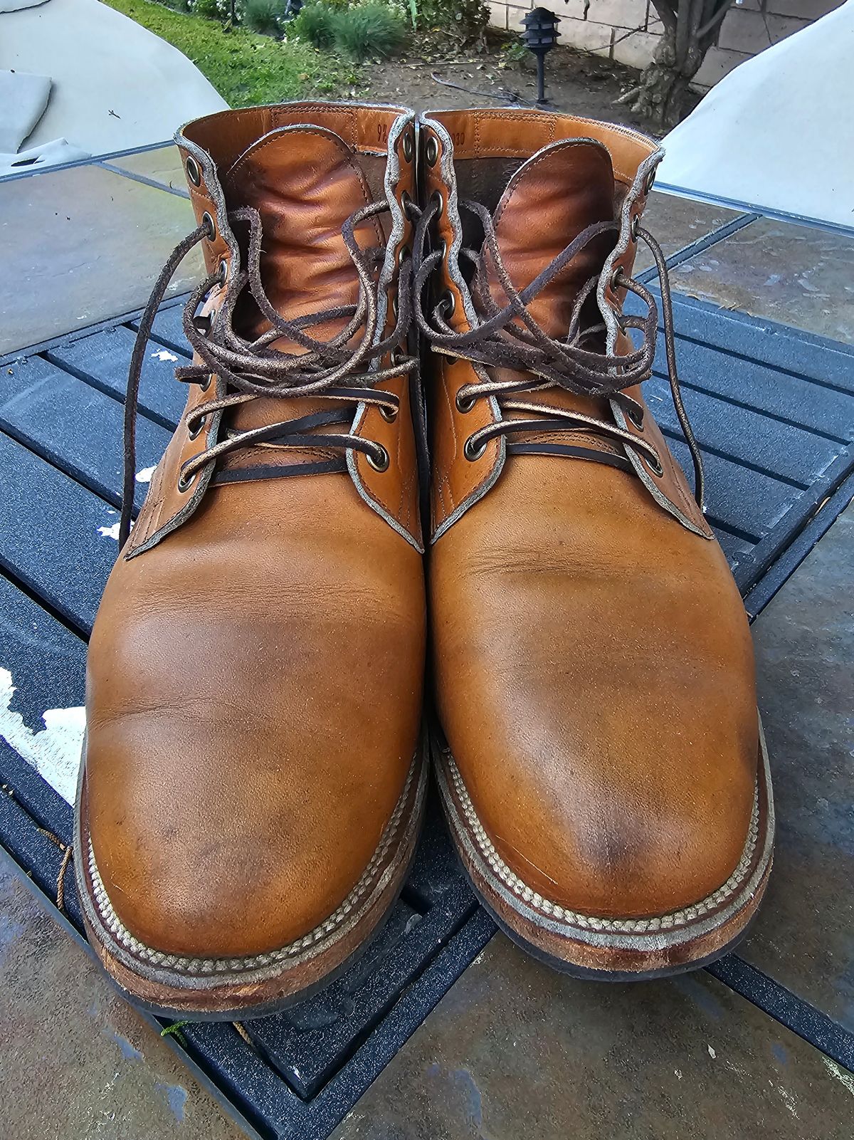 Photo by basboy on April 4, 2023 of the Viberg Service Boot in Horween Oak Chromepak.