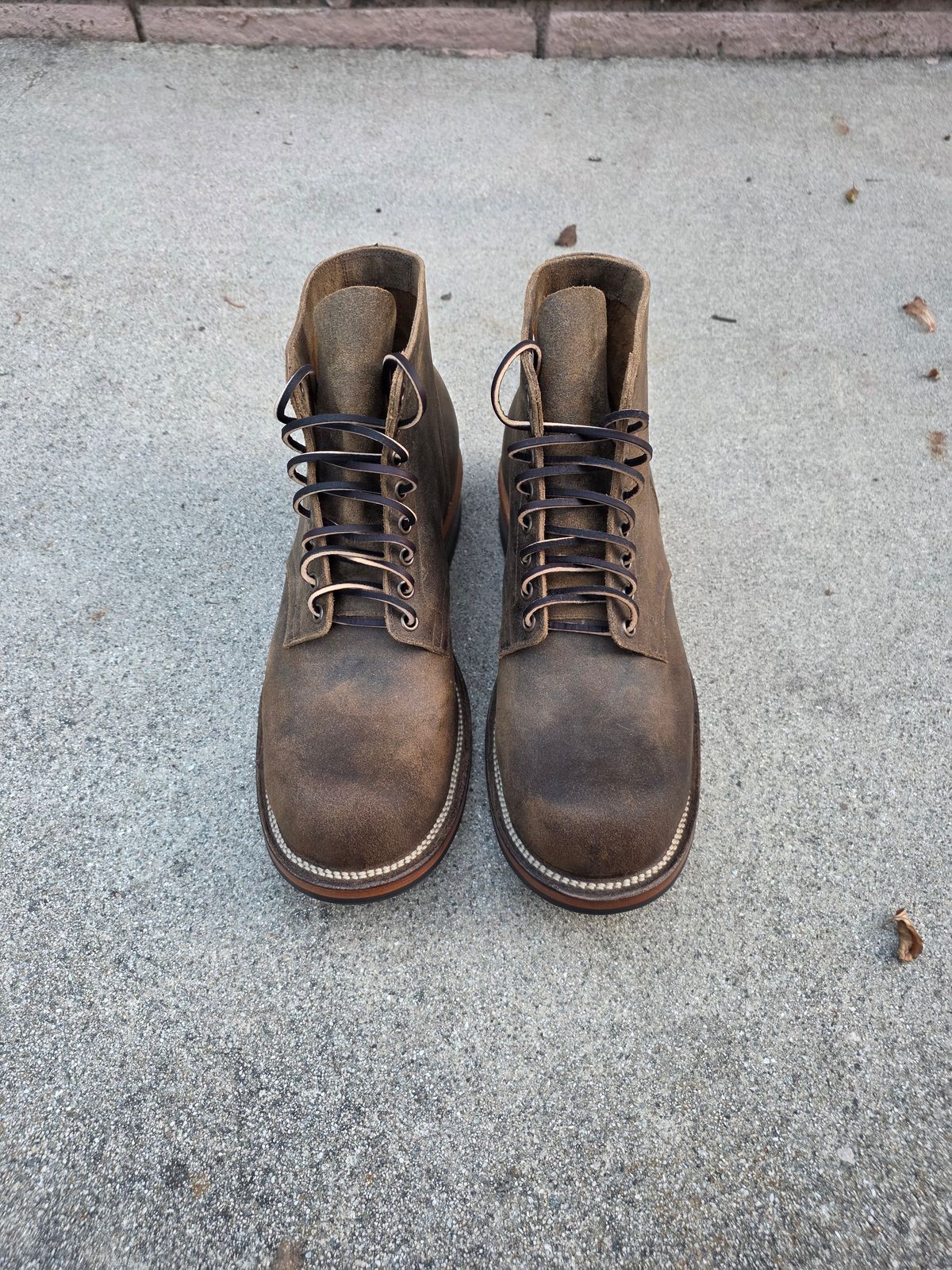 Photo by basboy on October 1, 2025 of the Viberg Service Boot in C.F. Stead Antique Waxy Commander.