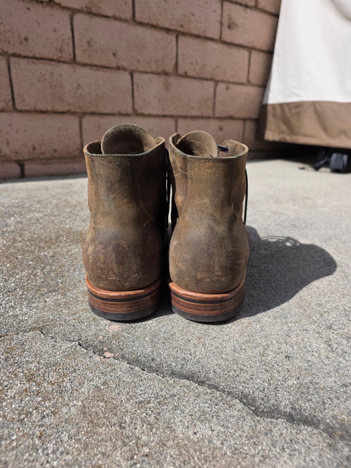 Photo by basboy on November 5, 2025 of the Viberg Service Boot in C.F. Stead Antique Waxy Commander.