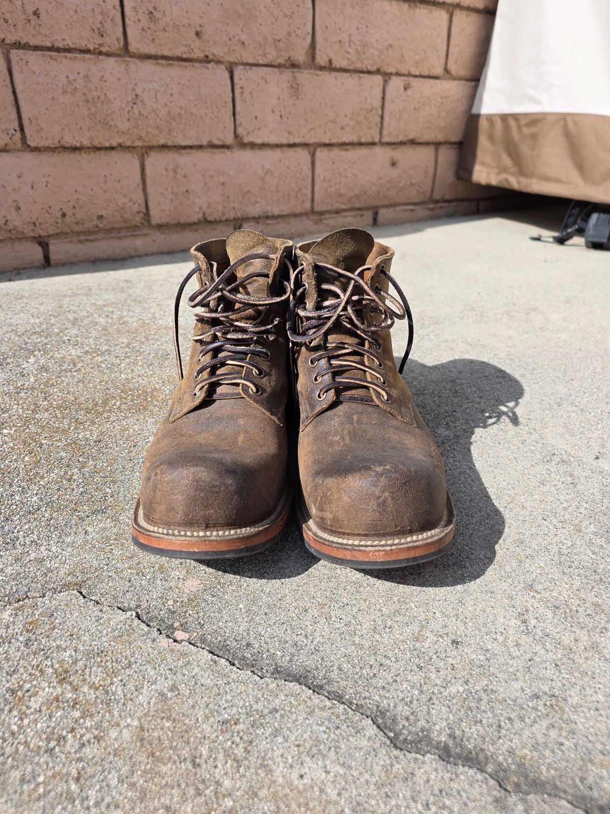 Photo by basboy on November 5, 2025 of the Viberg Service Boot in C.F. Stead Antique Waxy Commander.