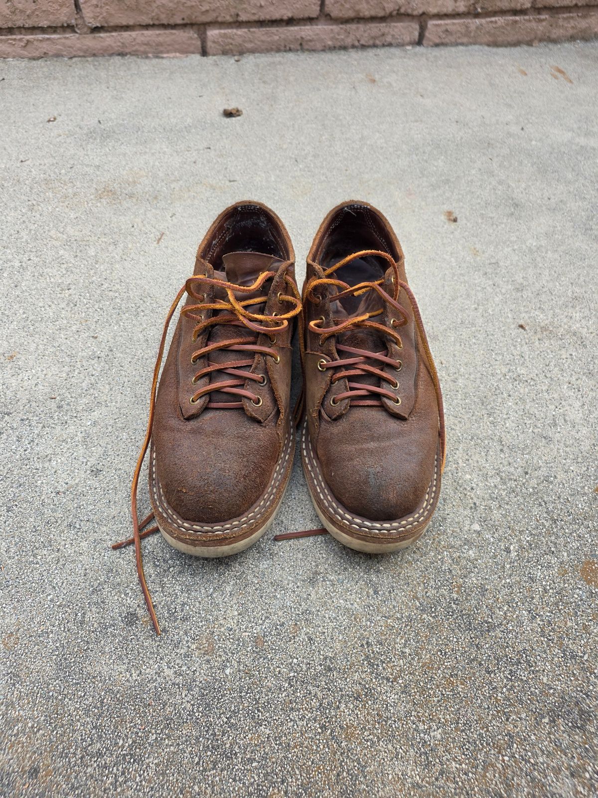 Photo by basboy on October 4, 2025 of the White's Oxford LTT in Seidel Distressed Roughout.