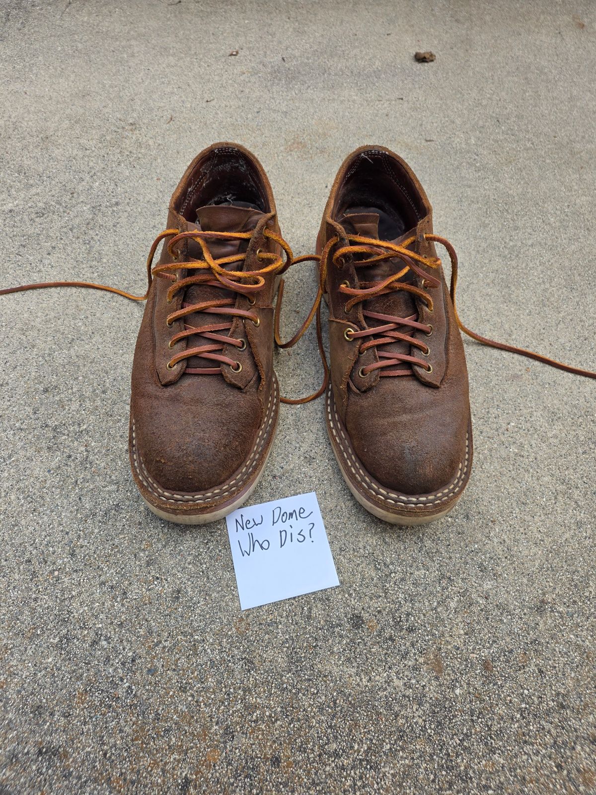 Photo by basboy on October 4, 2025 of the White's Oxford LTT in Seidel Distressed Roughout.