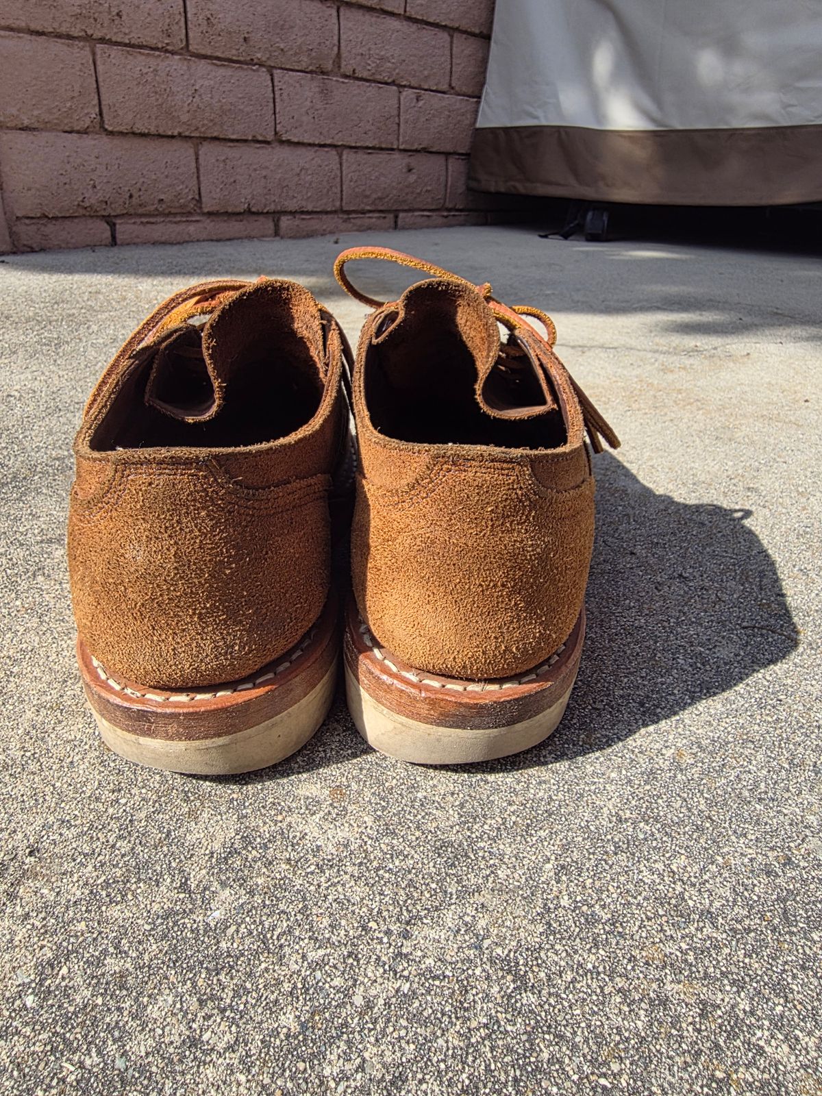 Photo by basboy on November 5, 2025 of the White's Oxford LTT in Seidel Distressed Roughout.