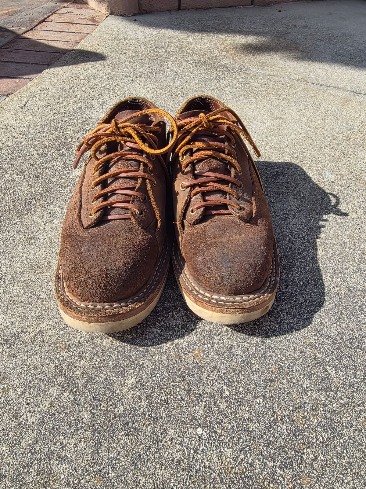 Photo by basboy on November 5, 2025 of the White's Oxford LTT in Seidel Distressed Roughout.