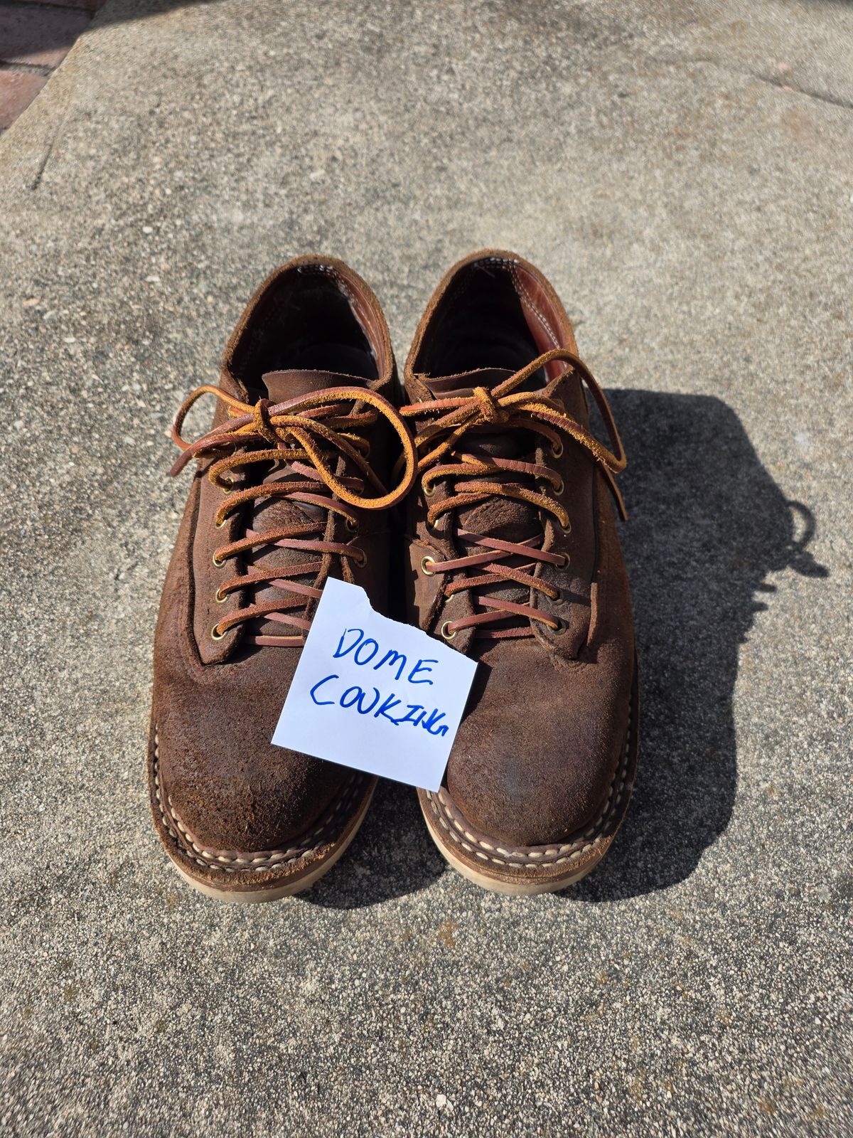 Photo by basboy on November 5, 2025 of the White's Oxford LTT in Seidel Distressed Roughout.