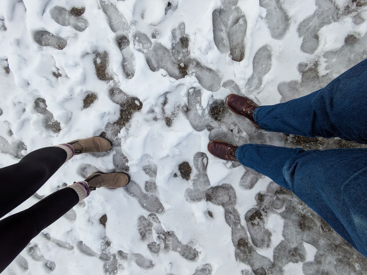 Photo by hooknpunch on October 20, 2025 of the Hook & Punch Derby Boot in Horween Color 8 Chromexcel Strips (Western Floral Stamped).