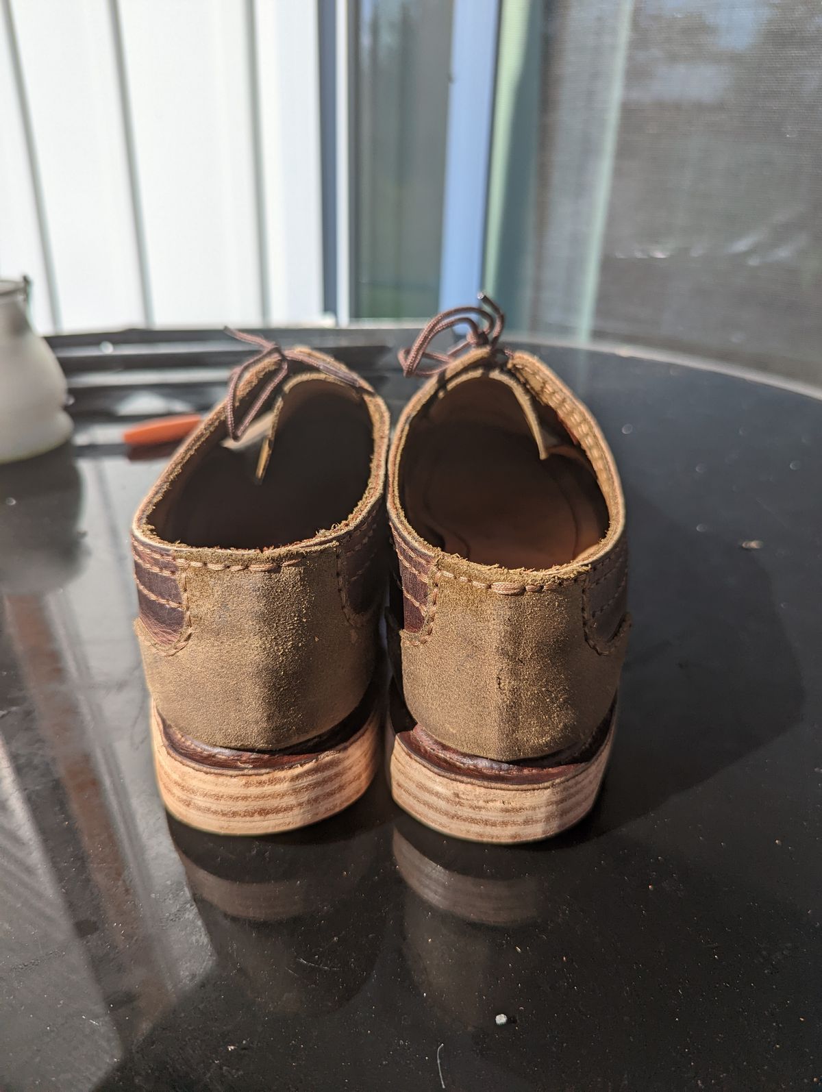 Photo by hooknpunch on October 1, 2022 of the Self-Made Derby Boot in Unlisted Leather.