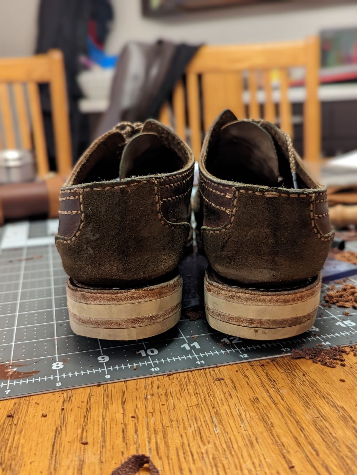 Photo by hooknpunch on December 1, 2022 of the Self-Made Derby Boot in Unlisted Leather.
