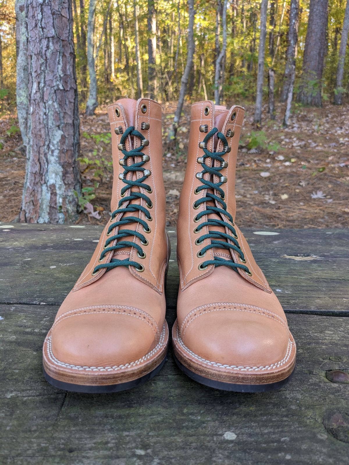 Photo by patina23 on November 5, 2023 of the Onderhoud SBC01 in Wickett & Craig Russet Traditional Harness.