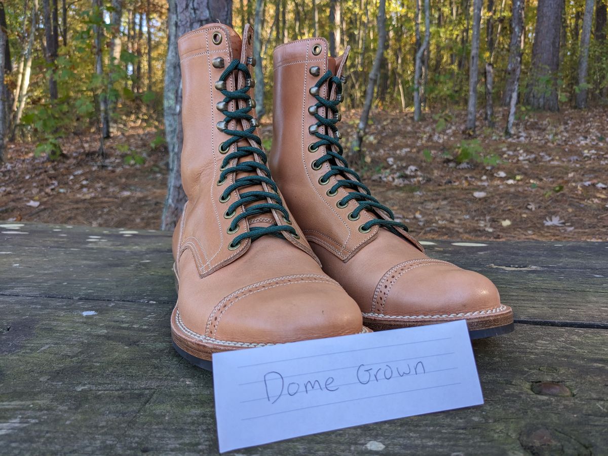 Photo by patina23 on November 5, 2023 of the Onderhoud SBC01 in Wickett & Craig Russet Traditional Harness.