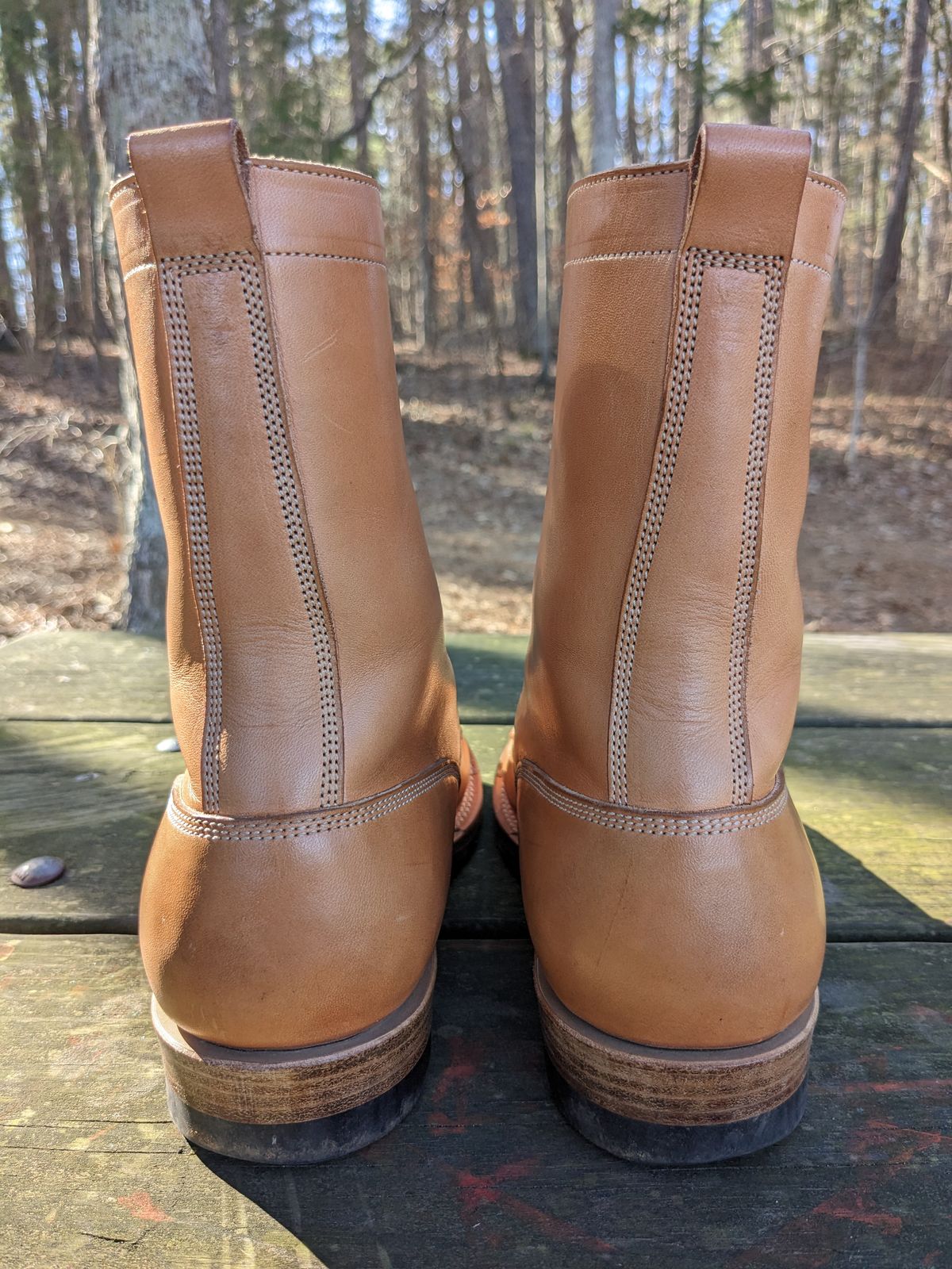 Photo by patina23 on February 6, 2024 of the Onderhoud SBC01 in Wickett & Craig Russet Traditional Harness.