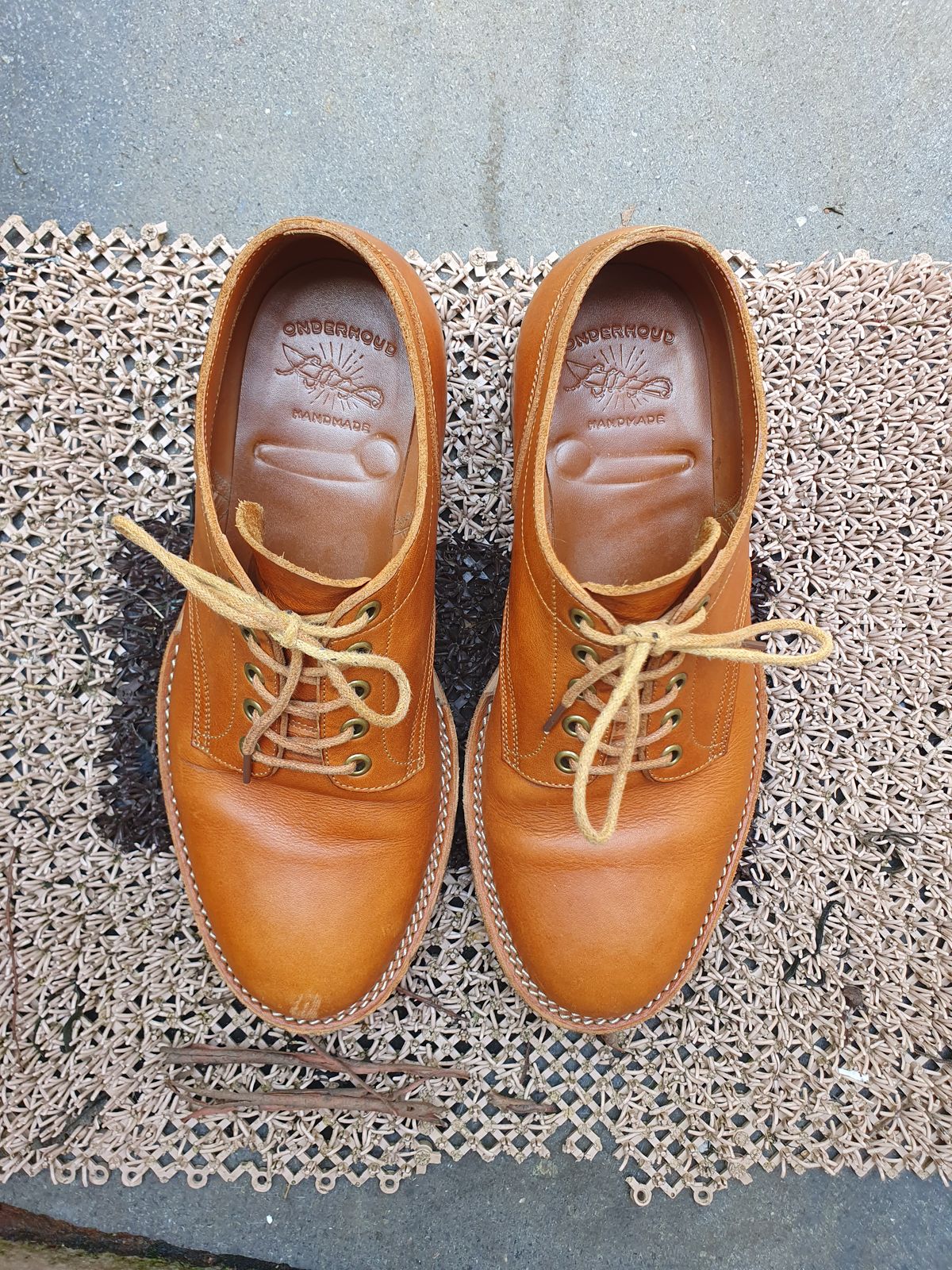 Photo by jasonissm on January 2, 2024 of the Onderhoud LVL01 Derby Boot in Tochigi Oil Vachetta #1 Light Brown.