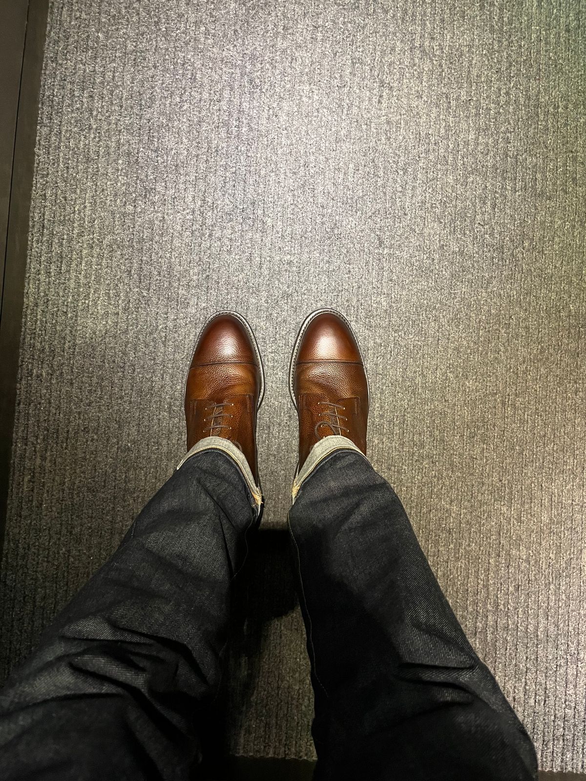 Photo by mr_spud on December 1, 2023 of the Crockett & Jones Coniston in Dark Brown Scotch Grain.