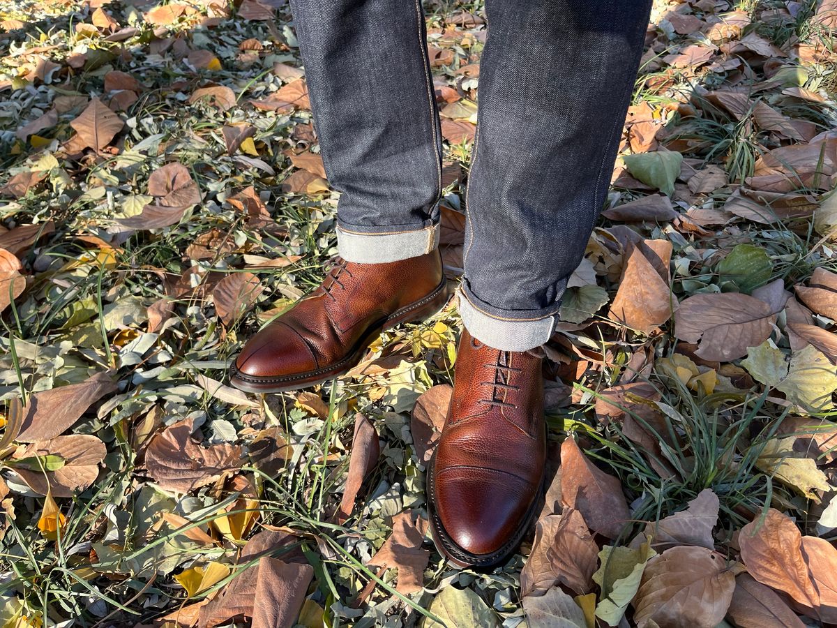 Photo by mr_spud on December 1, 2023 of the Crockett & Jones Coniston in Dark Brown Scotch Grain.