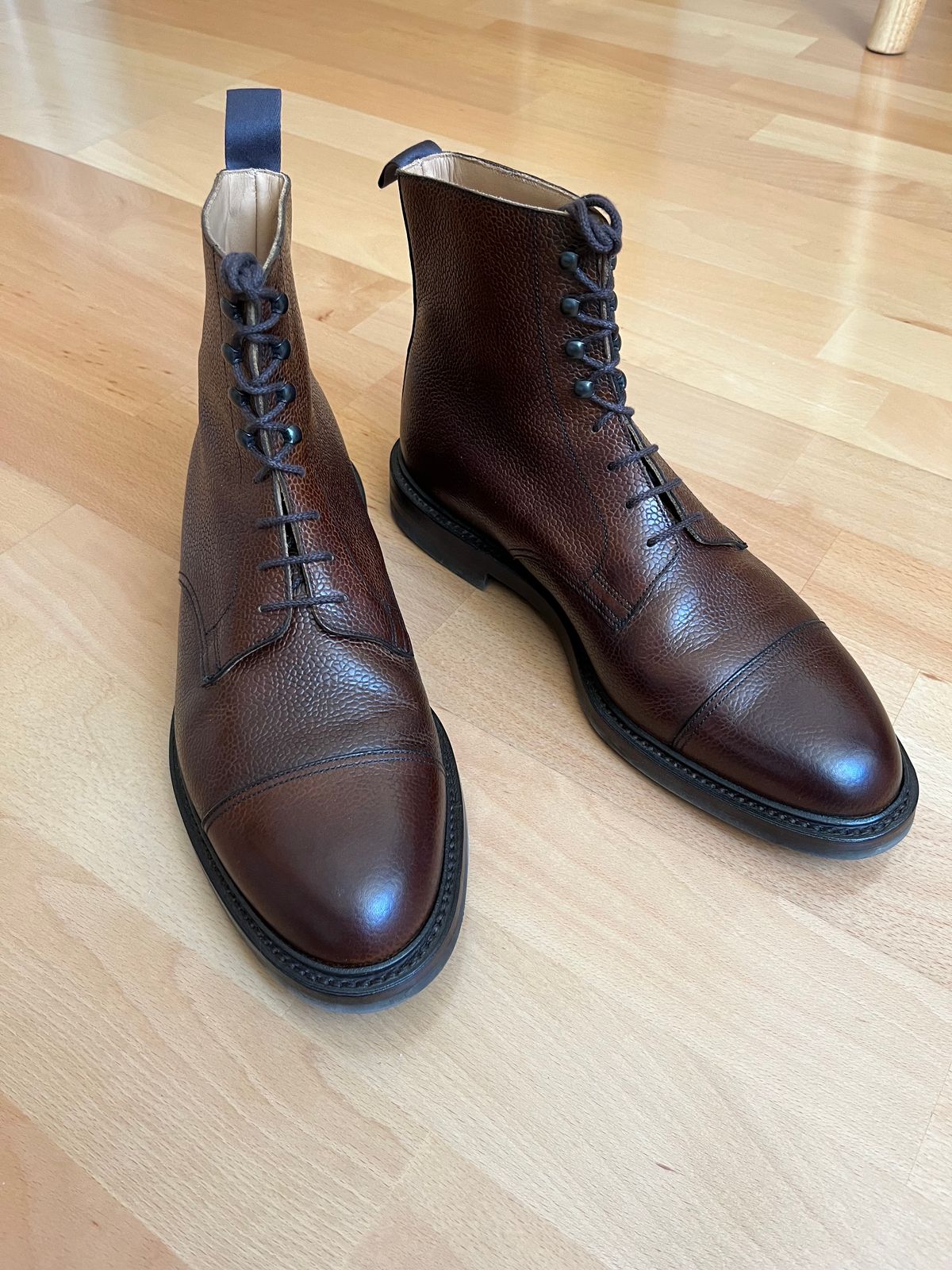Photo by mr_spud on December 1, 2023 of the Crockett & Jones Coniston in Dark Brown Scotch Grain.