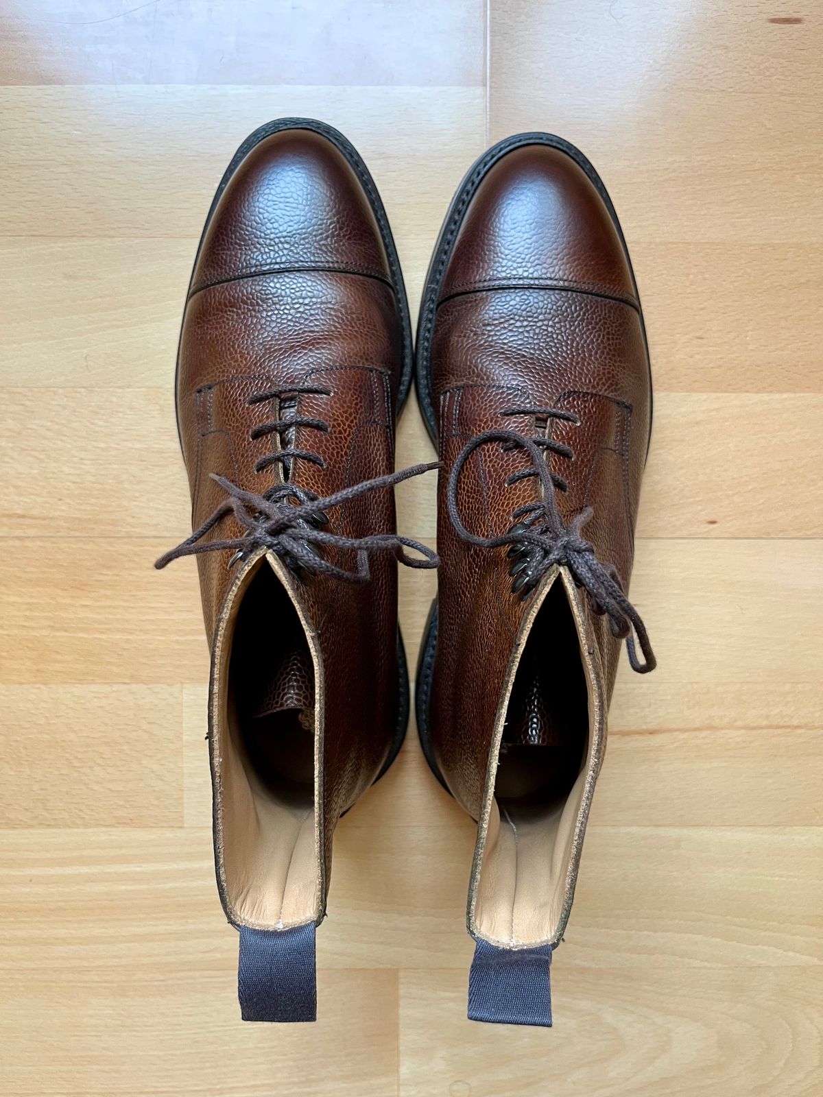 Photo by mr_spud on November 19, 2024 of the Crockett & Jones Coniston in Dark Brown Scotch Grain.