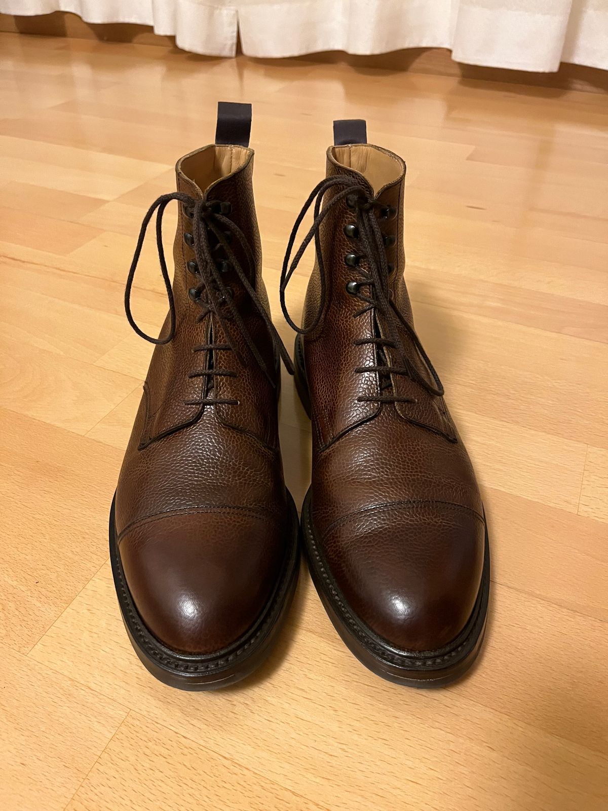 Photo by mr_spud on December 10, 2024 of the Crockett & Jones Coniston in Dark Brown Scotch Grain.