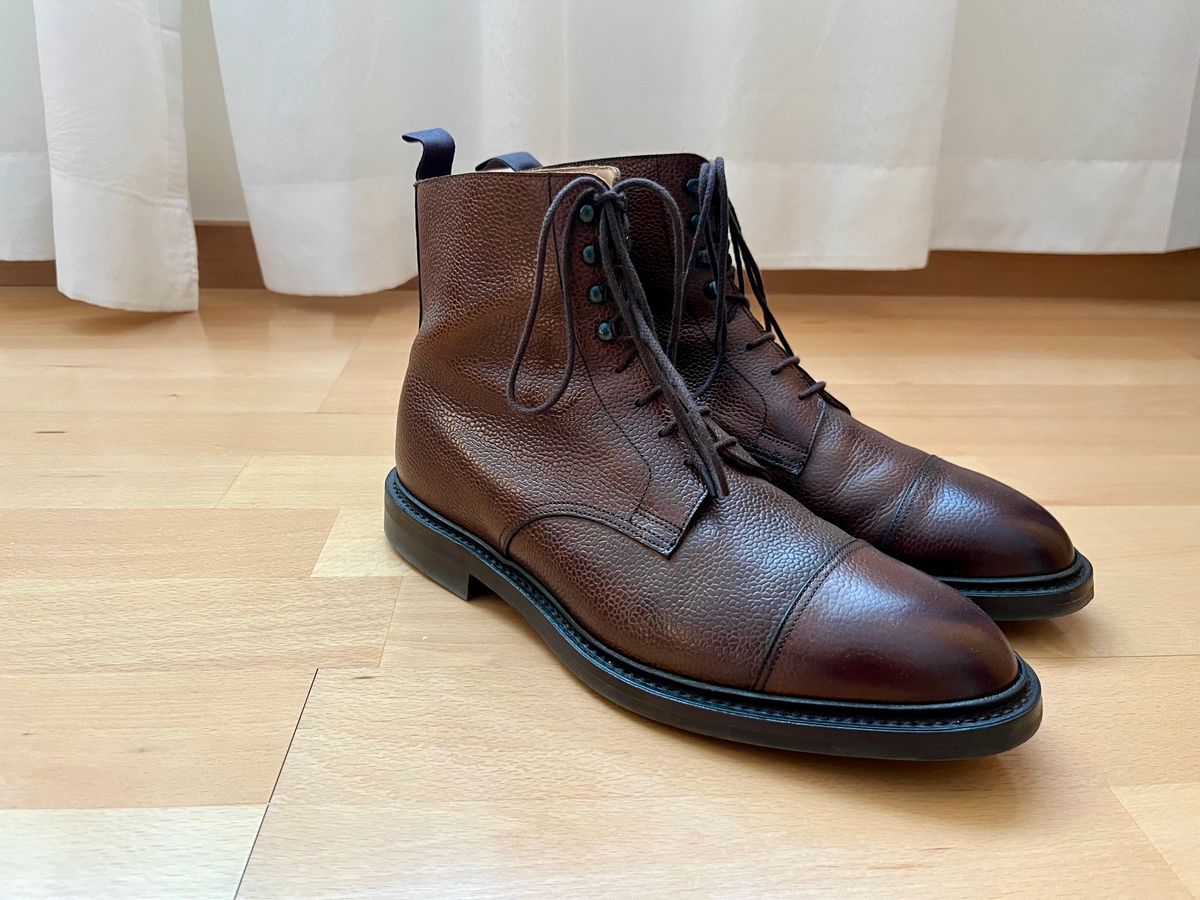 Photo by mr_spud on February 15, 2025 of the Crockett & Jones Coniston in Dark Brown Scotch Grain.