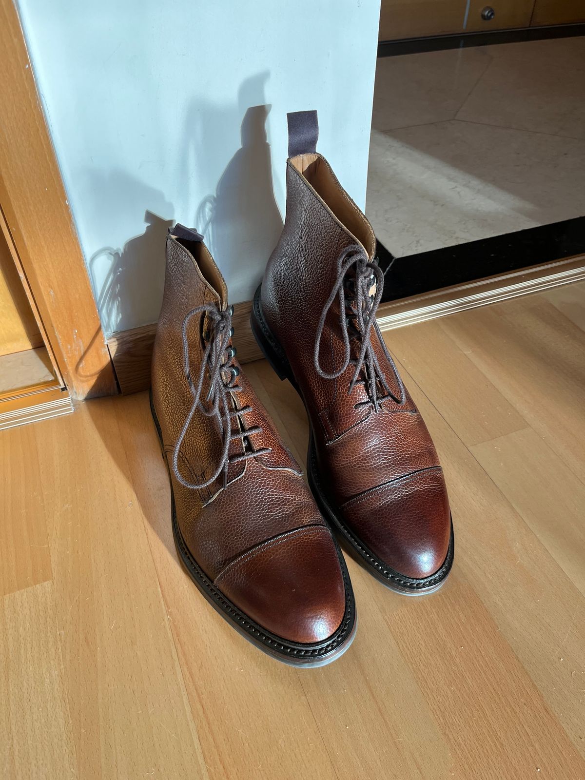 Photo by mr_spud on October 20, 2025 of the Crockett & Jones Coniston in Dark Brown Scotch Grain.
