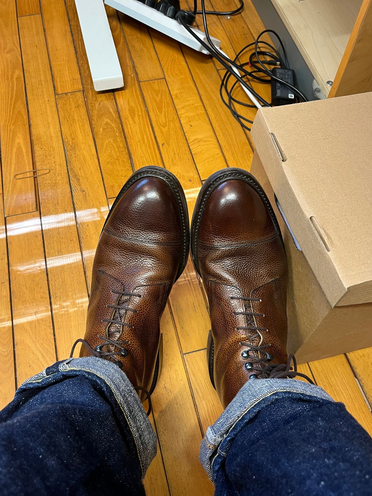 Photo by mr_spud on March 6, 2026 of the Crockett & Jones Coniston in Dark Brown Scotch Grain.