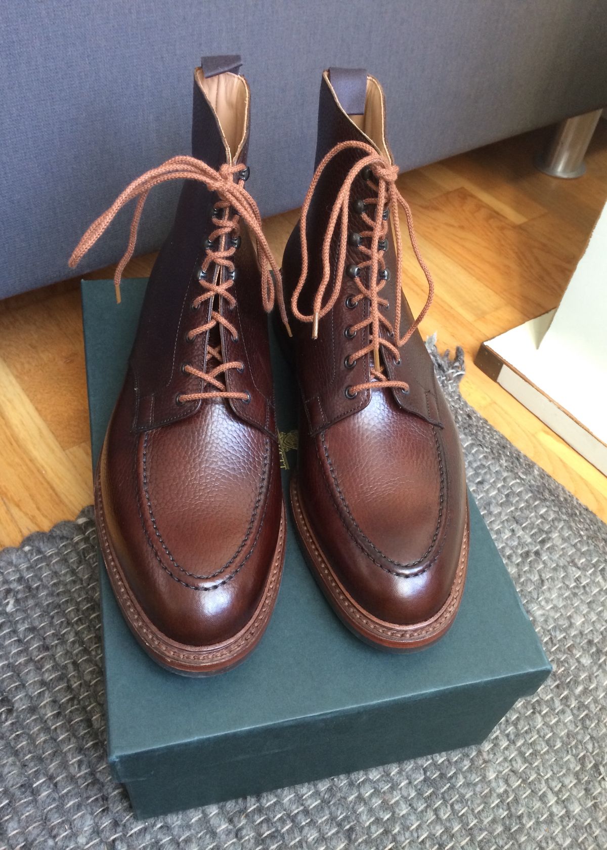 Photo by mr_spud on March 28, 2021 of the Crockett & Jones Galway 2 in Dark Brown Scotch Grain.