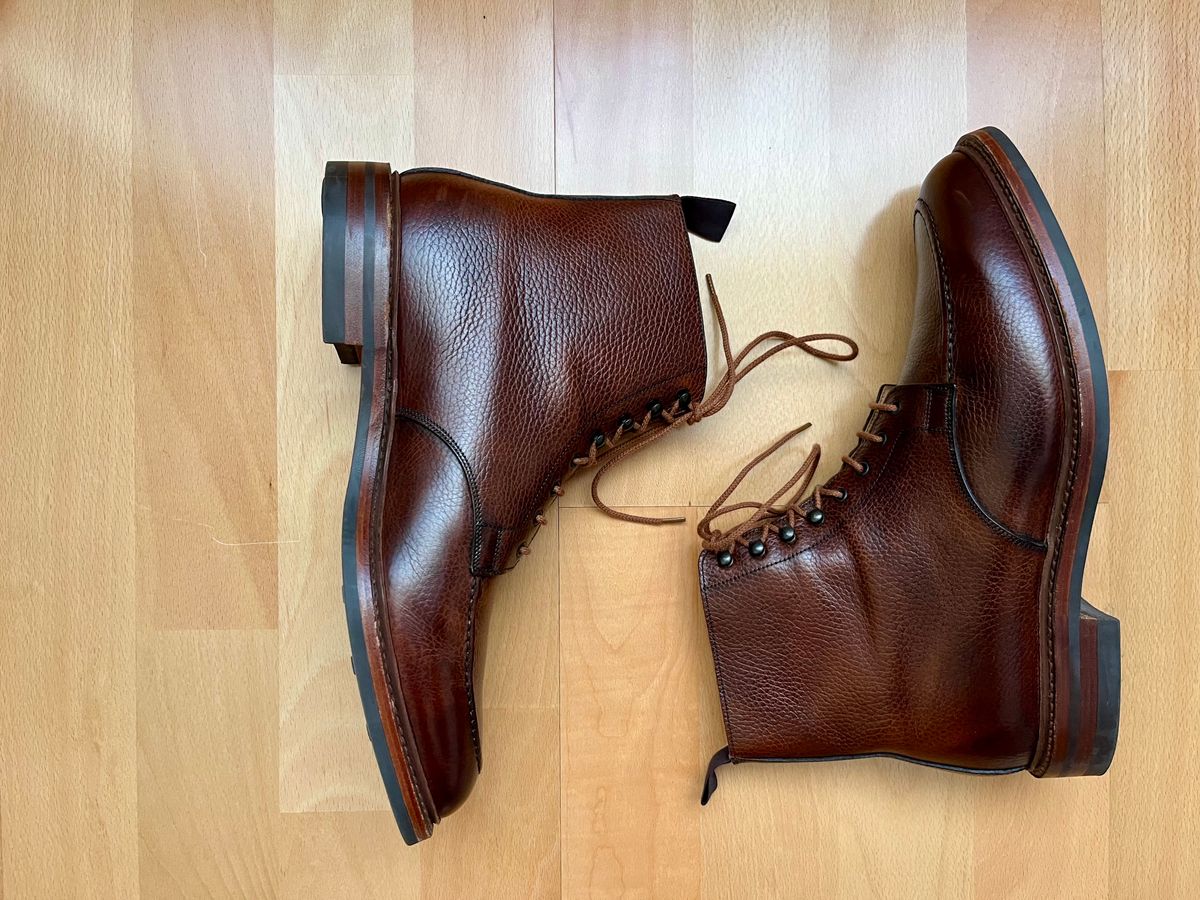 Photo by mr_spud on January 24, 2024 of the Crockett & Jones Galway 2 in Dark Brown Scotch Grain.