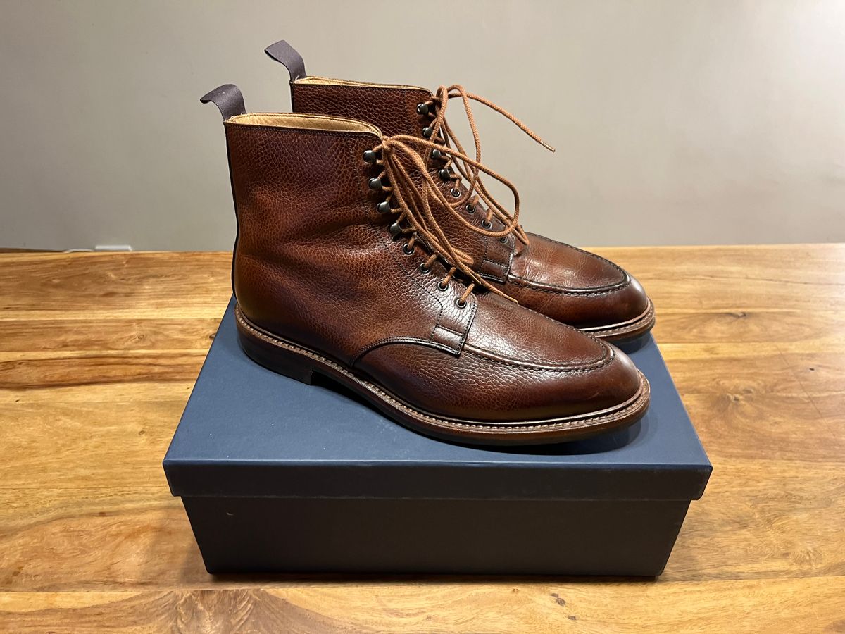 Photo by mr_spud on March 25, 2025 of the Crockett & Jones Galway 2 in Dark Brown Scotch Grain.