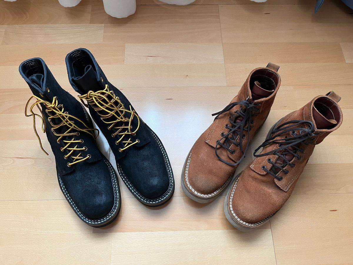 Photo by mr_spud on April 22, 2026 of the White's Smokejumper in Seidel Black Oil Tan Roughout.
