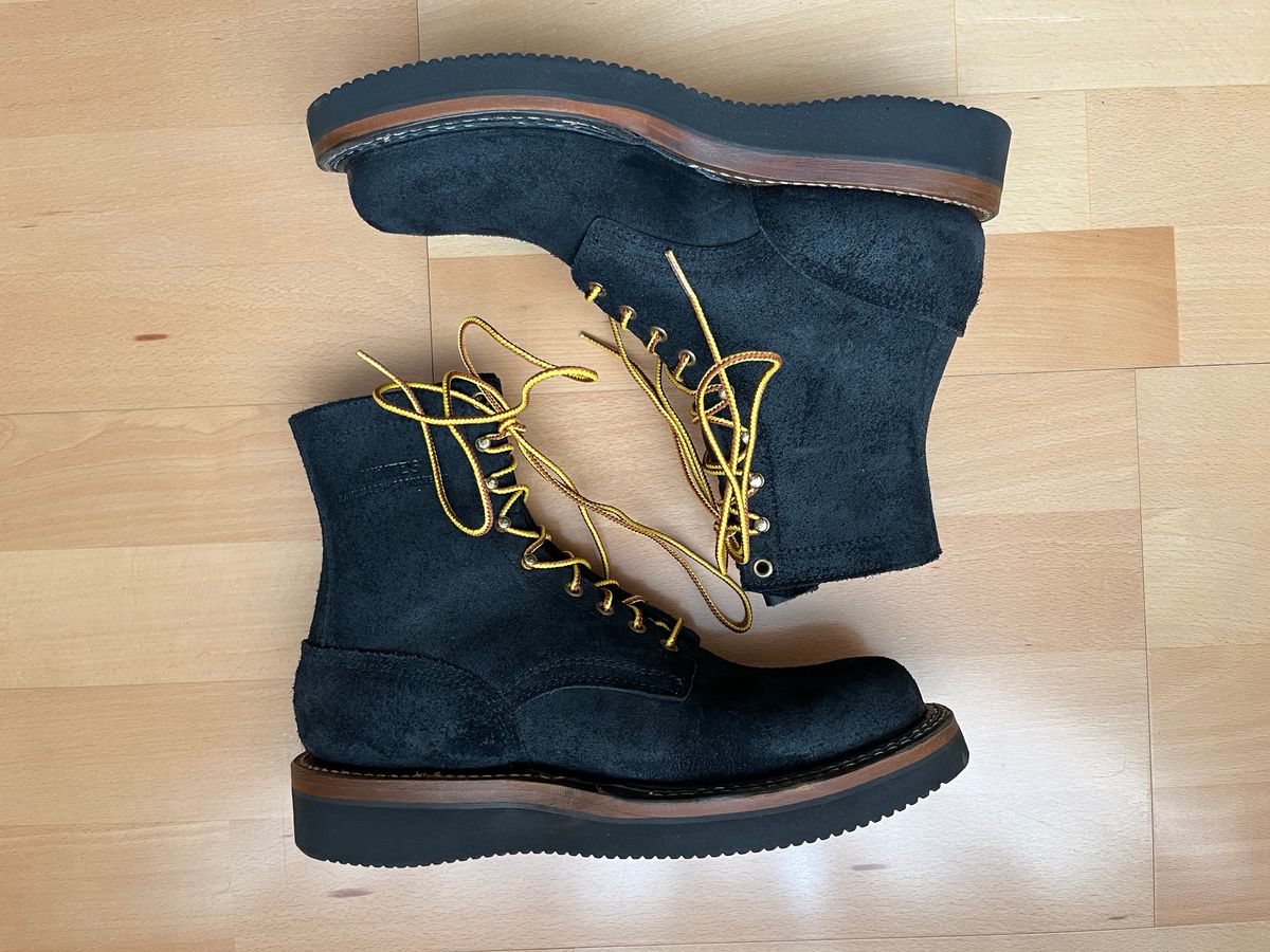 Photo by mr_spud on April 23, 2026 of the White's Smokejumper in Seidel Black Oil Tan Roughout.