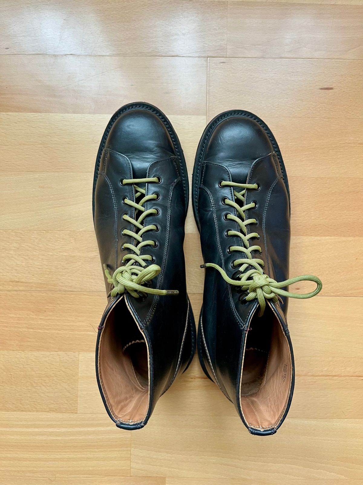 Photo by mr_spud on October 16, 2024 of the Tricker's Ethan Monkey Boot in Horween Black Chromexcel.