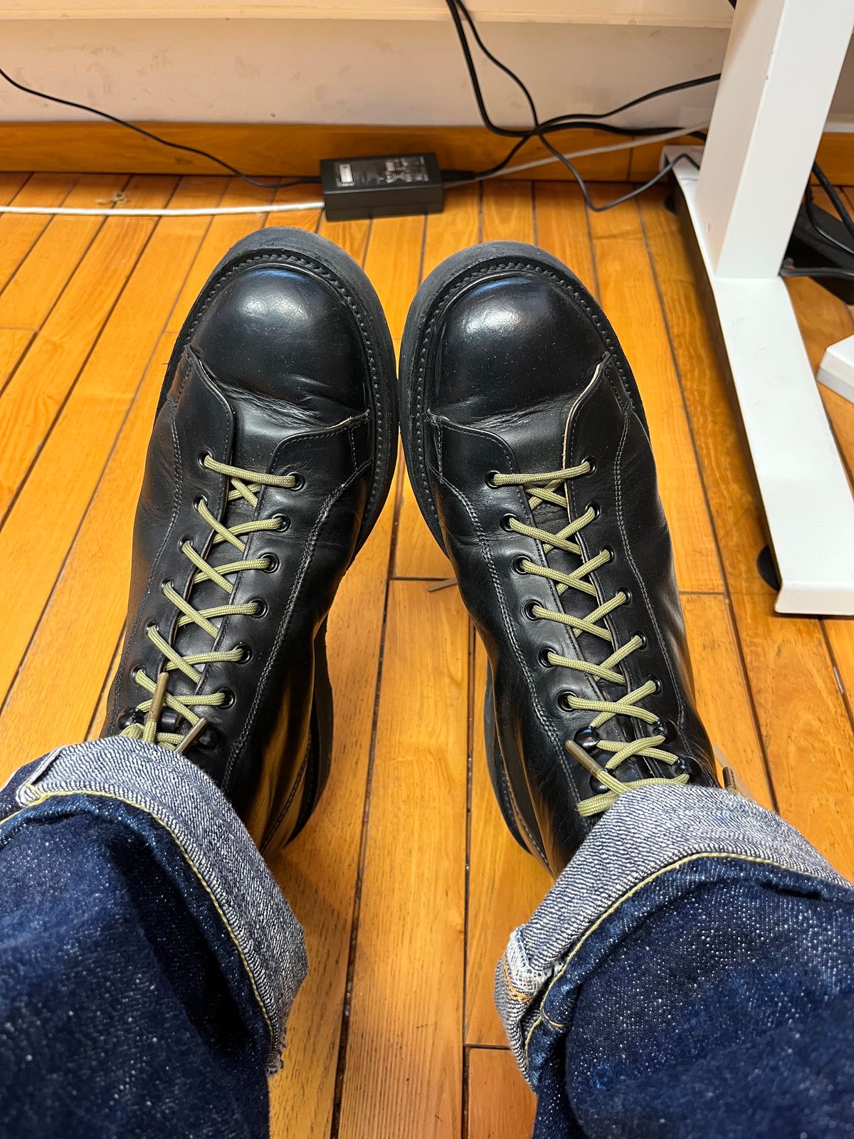 Photo by mr_spud on March 16, 2026 of the Tricker's Ethan Monkey Boot in Horween Black Chromexcel.