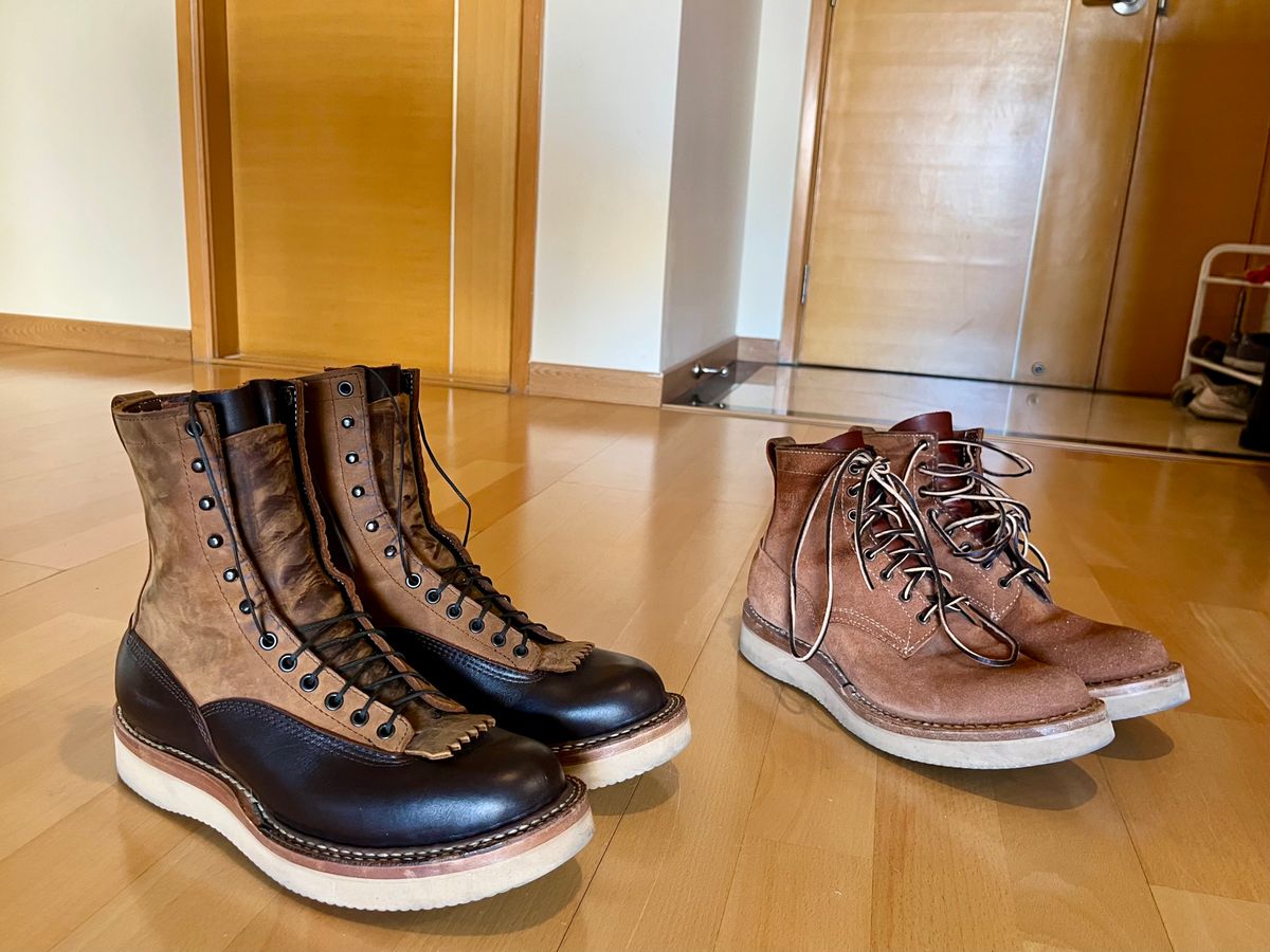 Photo by mr_spud on February 23, 2025 of the White's C350-CS in Seidel Brown Dress & Brown Distress.