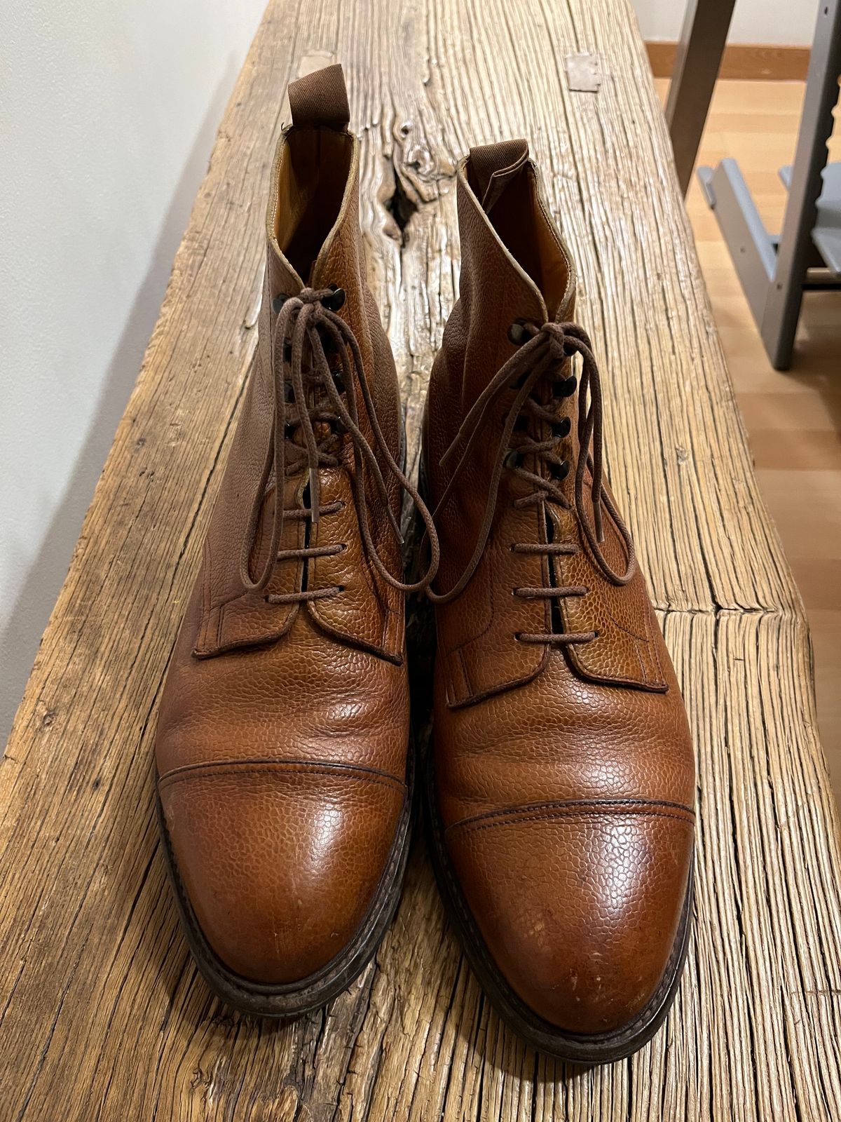 Photo by mr_spud on December 7, 2023 of the Crockett & Jones Coniston in Tan Scotch Grain.
