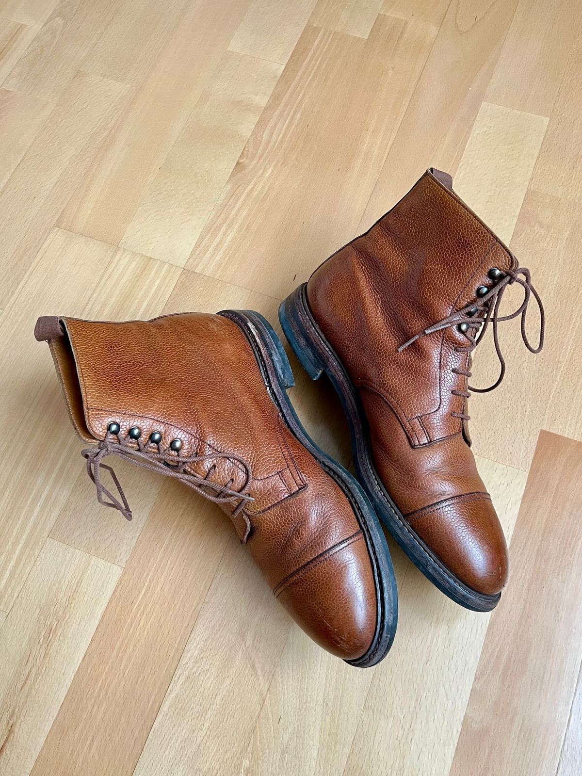 Photo by mr_spud on August 15, 2025 of the Crockett & Jones Coniston in Tan Scotch Grain.