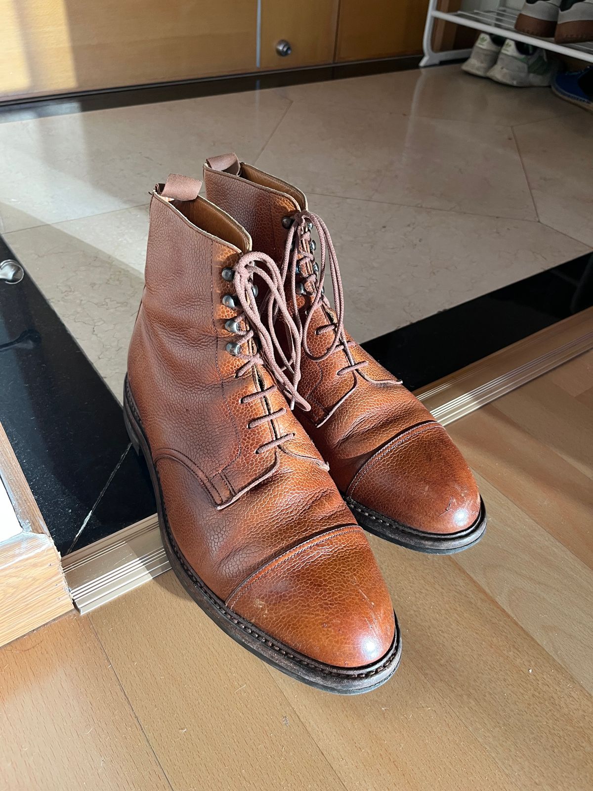 Photo by mr_spud on October 19, 2025 of the Crockett & Jones Coniston in Tan Scotch Grain.