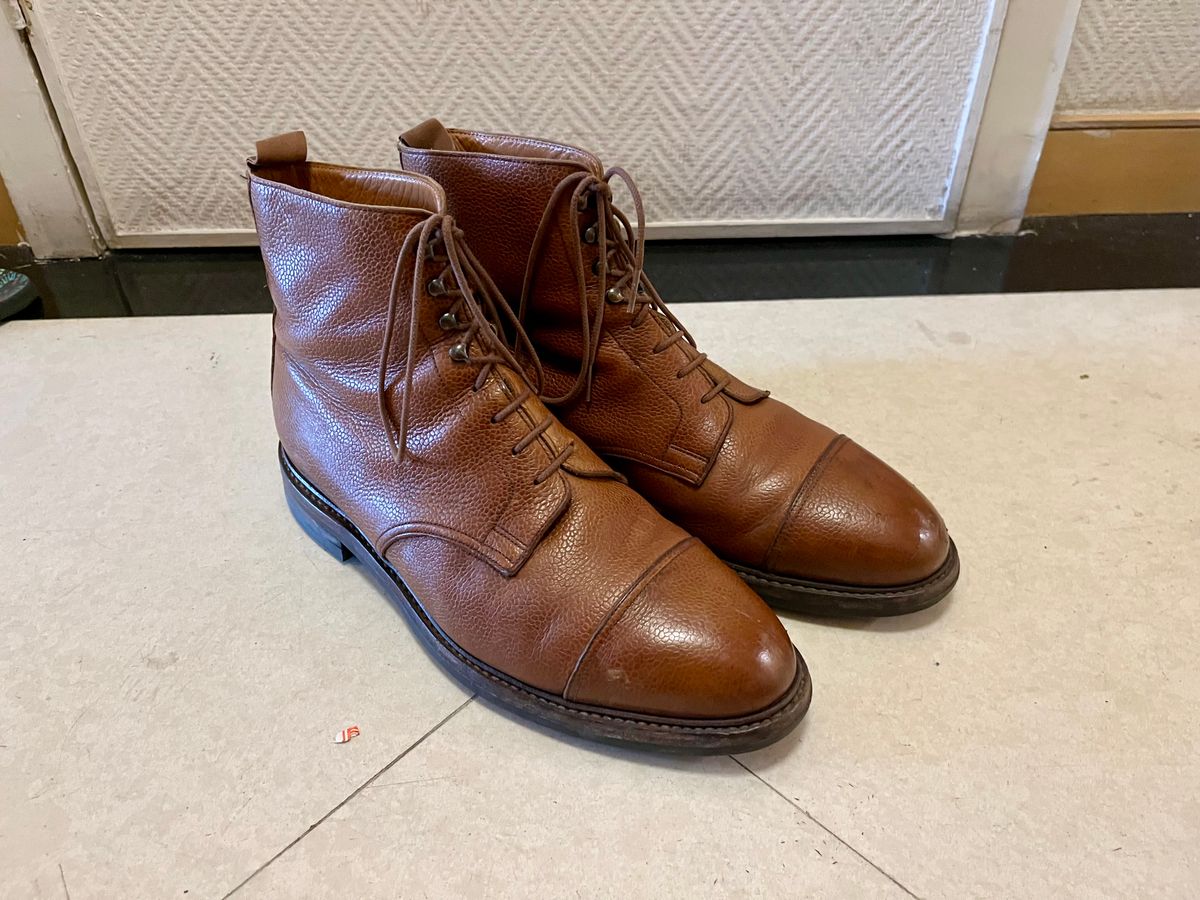 Photo by mr_spud on December 15, 2025 of the Crockett & Jones Coniston in Tan Scotch Grain.