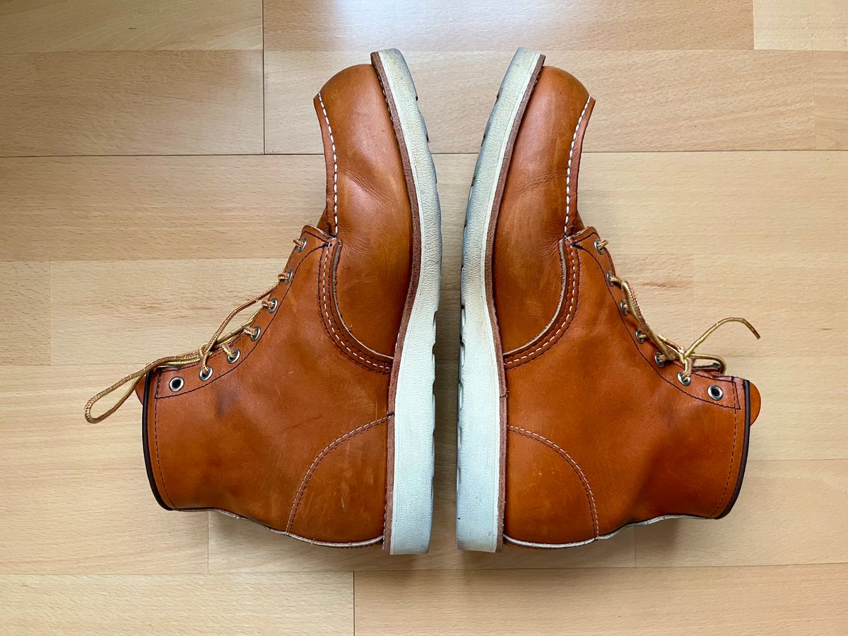 Photo by mr_spud on February 1, 2024 of the Red Wing 6-Inch Classic Moc in S.B. Foot Oro Legacy.