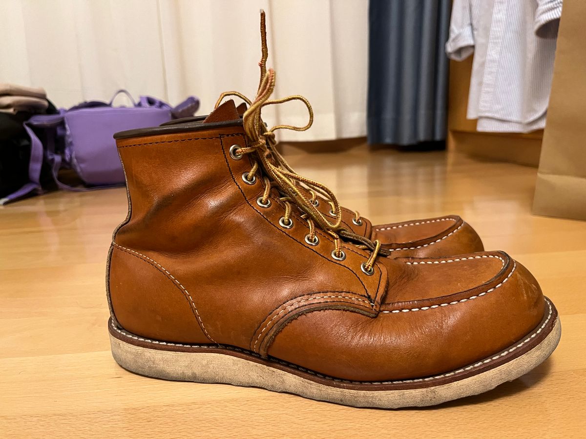 Photo by mr_spud on December 21, 2024 of the Red Wing 6-Inch Classic Moc in S.B. Foot Oro Legacy.