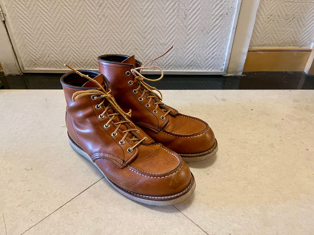 Photo by mr_spud on December 15, 2025 of the Red Wing 6-Inch Classic Moc in S.B. Foot Oro Legacy.