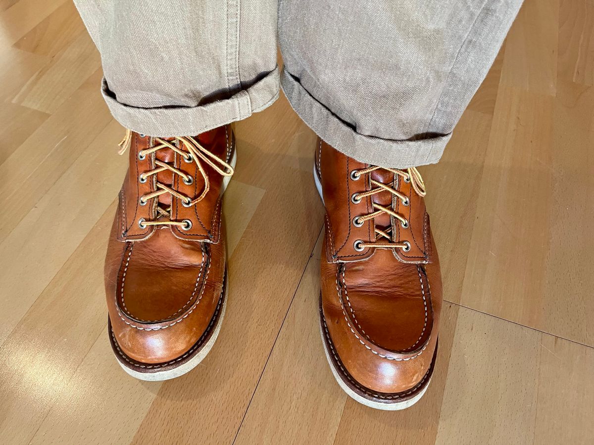 Photo by mr_spud on February 4, 2026 of the Red Wing 6-Inch Classic Moc in S.B. Foot Oro Legacy.